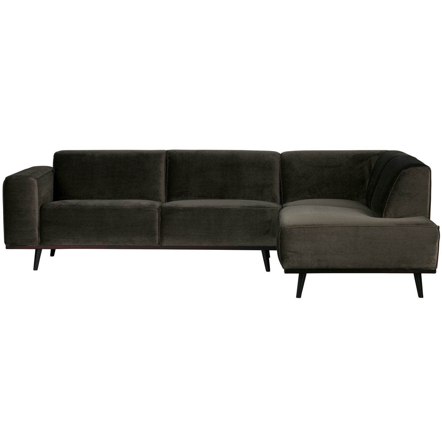STATEMENT ECKCOUCH RECHTS VELVET WARMEN GRUN