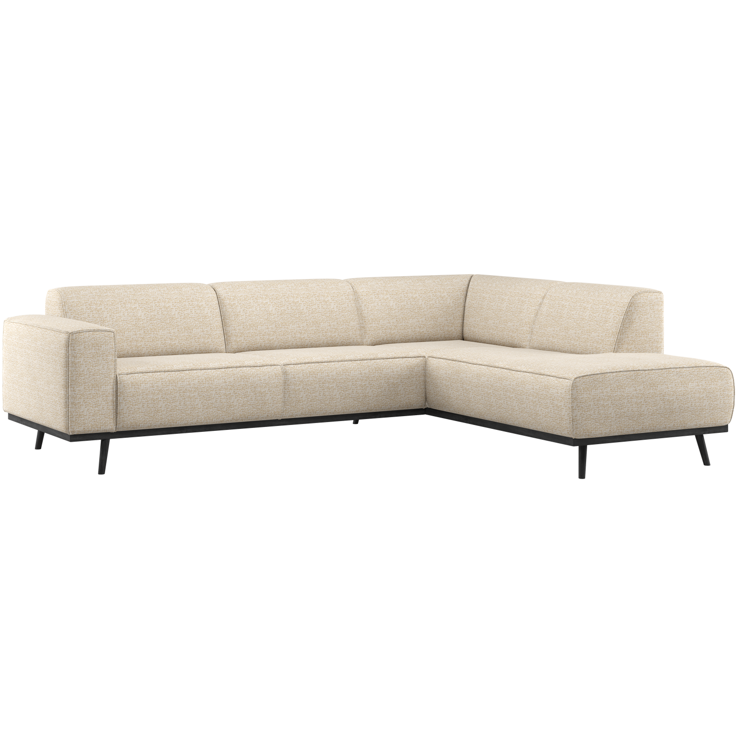 STATEMENT ECKBANK RECHTS BEIGE MELANGE