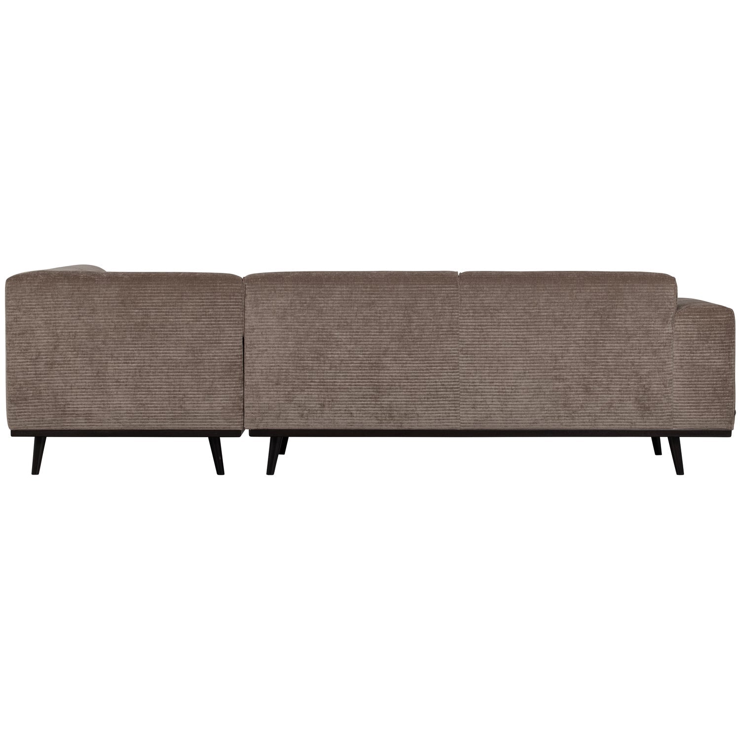 STATEMENT ECKCOUCH RECHTS FLACHRIPPE TAUPE