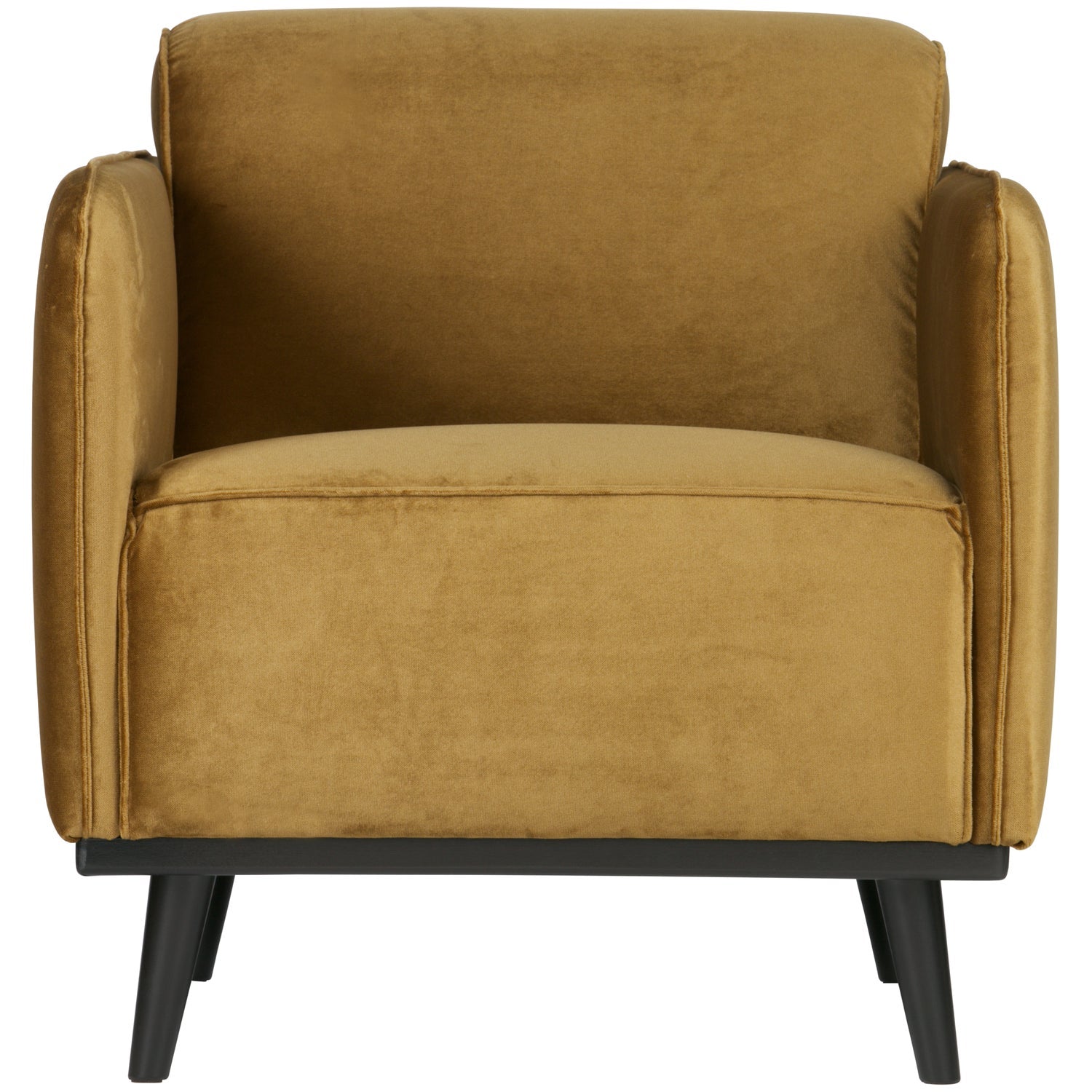 STATEMENT ARM CHAIR VELVET HONIGGELB