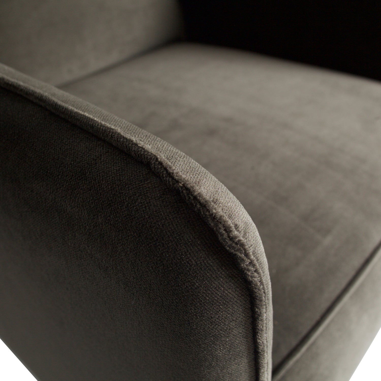 STATEMENT ARM CHAIR VELVET WARMEN GRUN