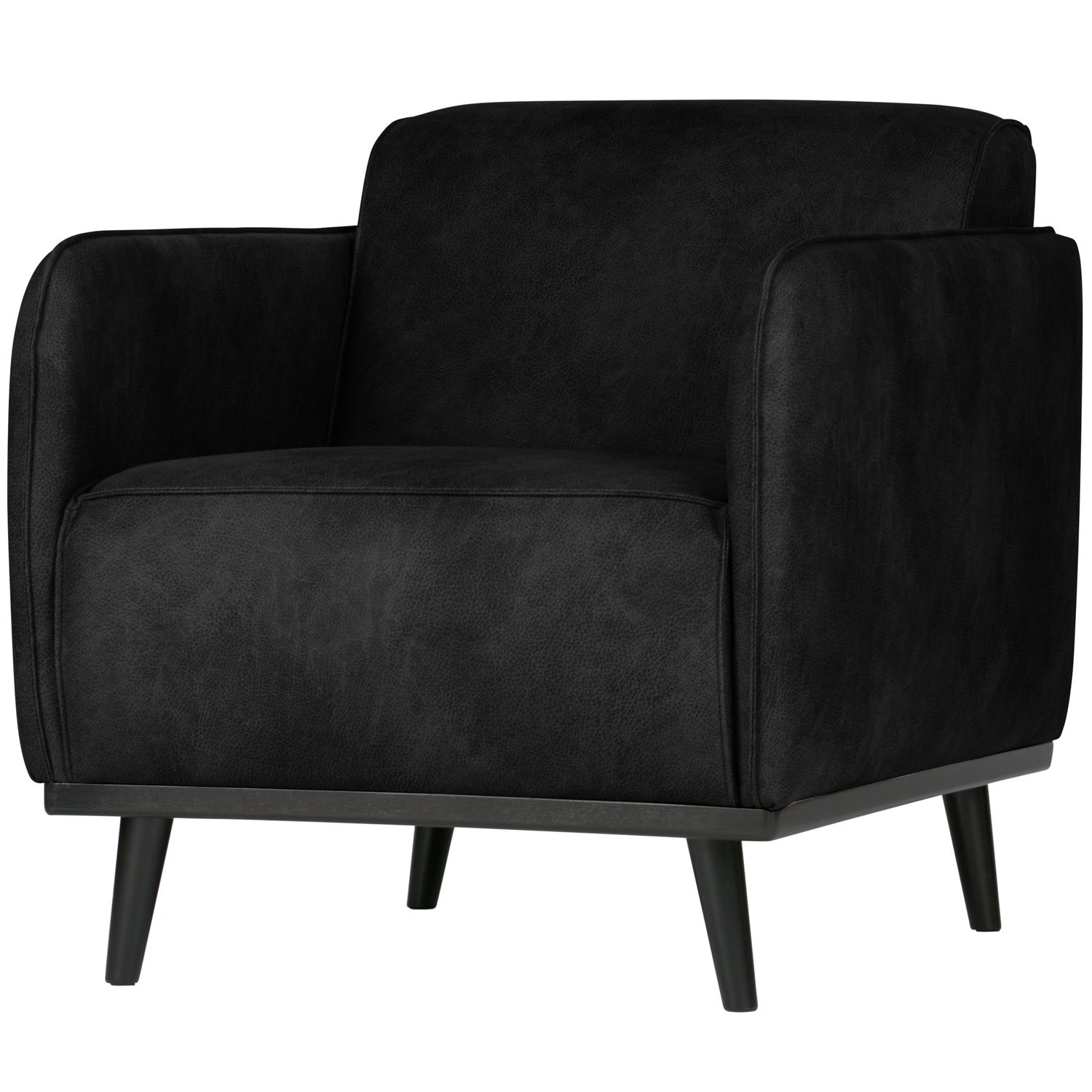 STATEMENT ARM CHAIR SUEDINE SCHWARZ