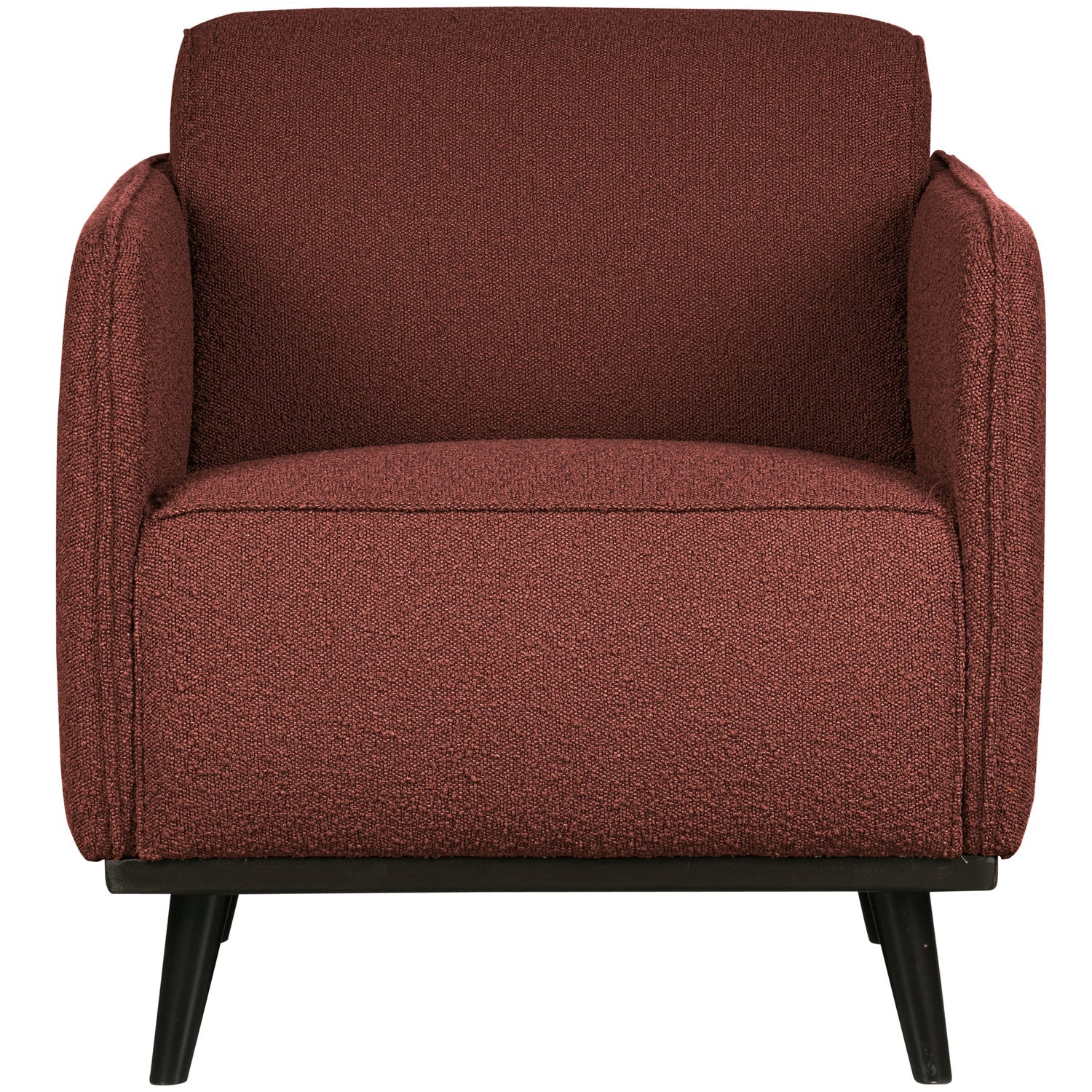 STATEMENT ARM CHAIR BOUCLE KASTANIE