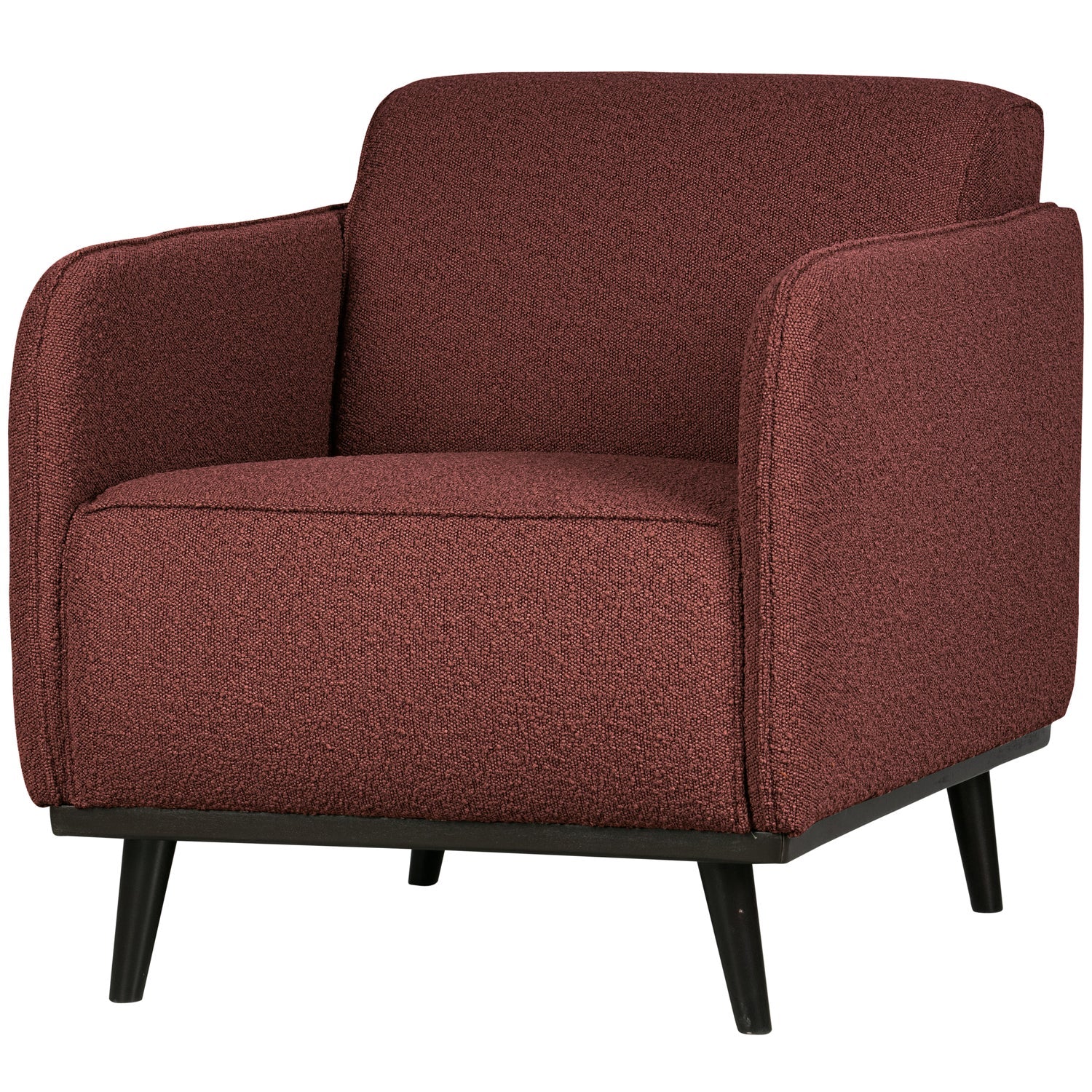 STATEMENT ARM CHAIR BOUCLE KASTANIE
