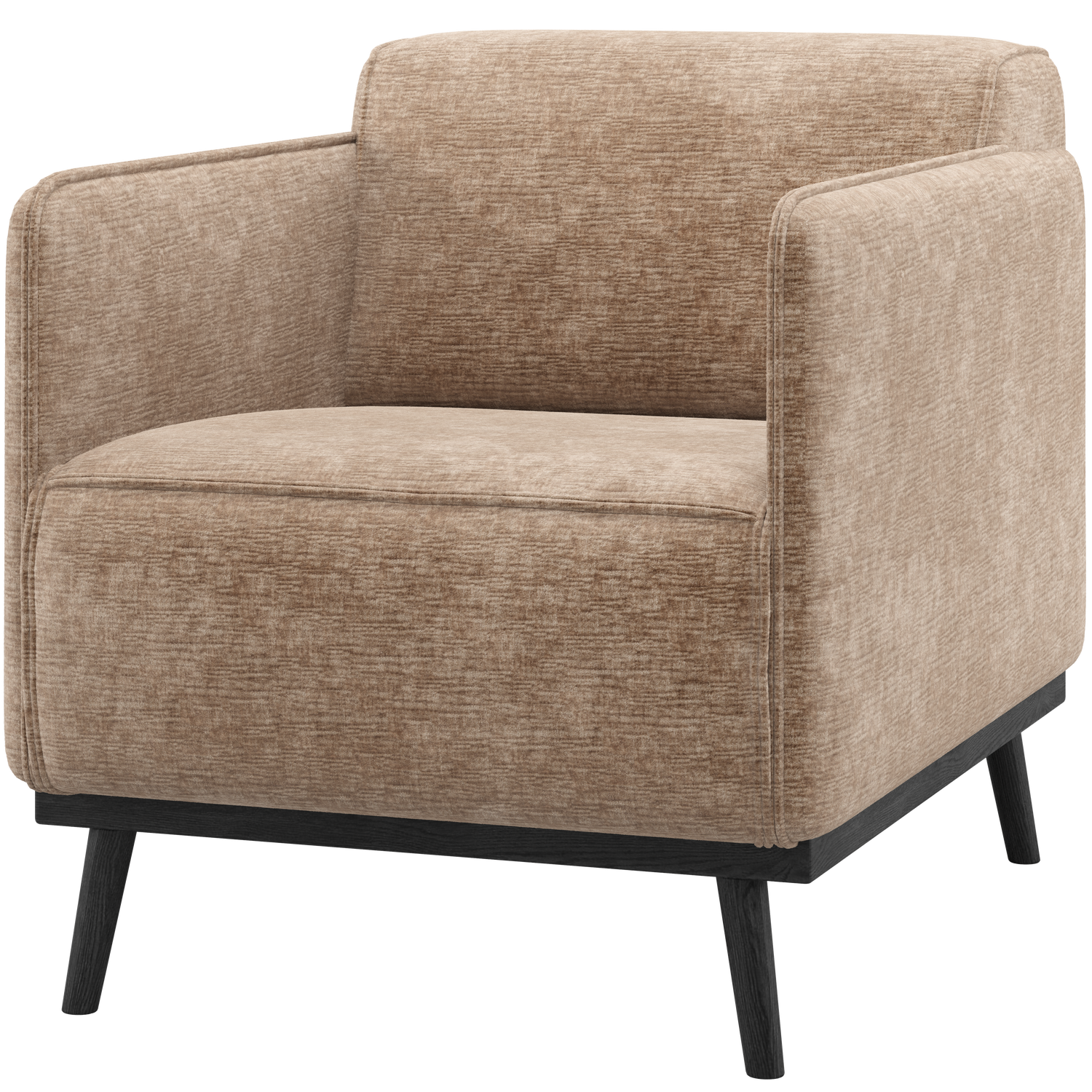 STATEMENT SESSEL CHENILLE VELVET TAUPE