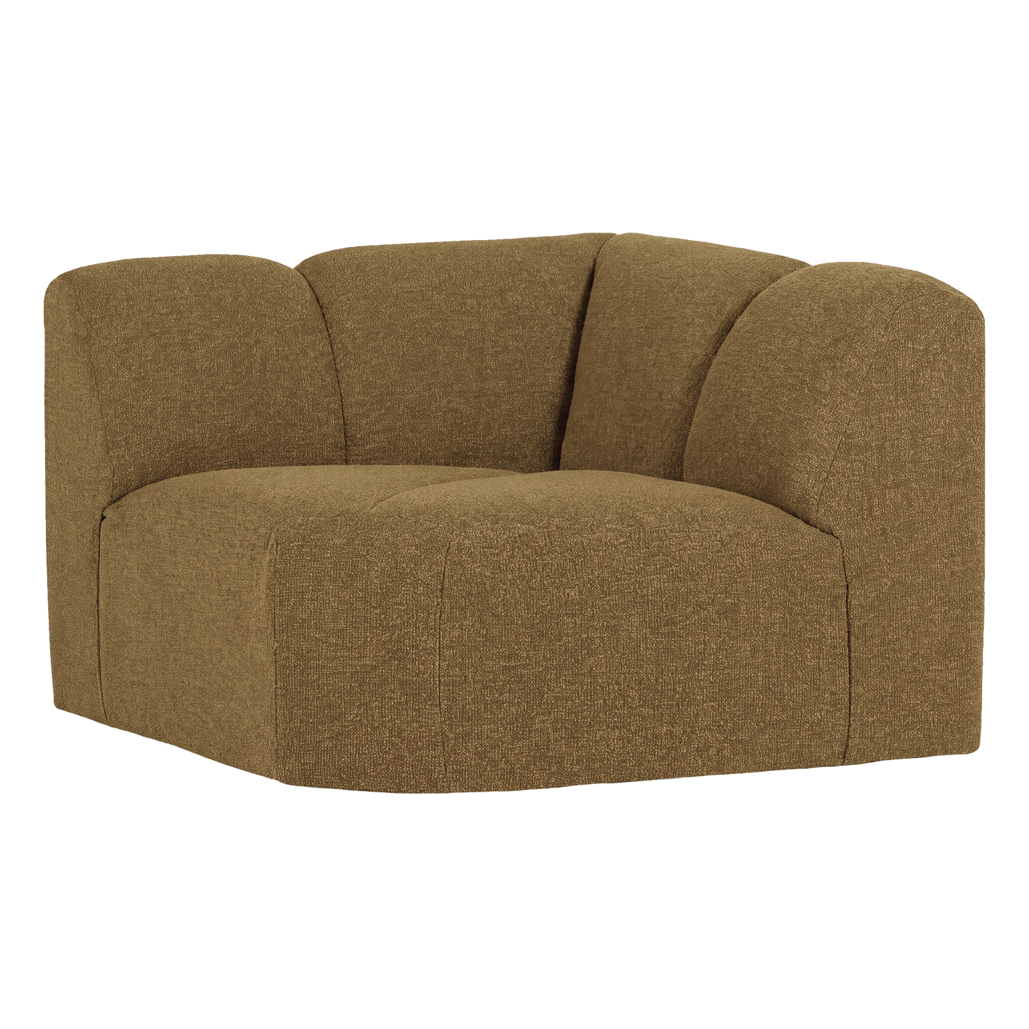 MOJO ECKELEMENT RECHT BOUCLE GELB/BRAUN MELANGE [fsc]