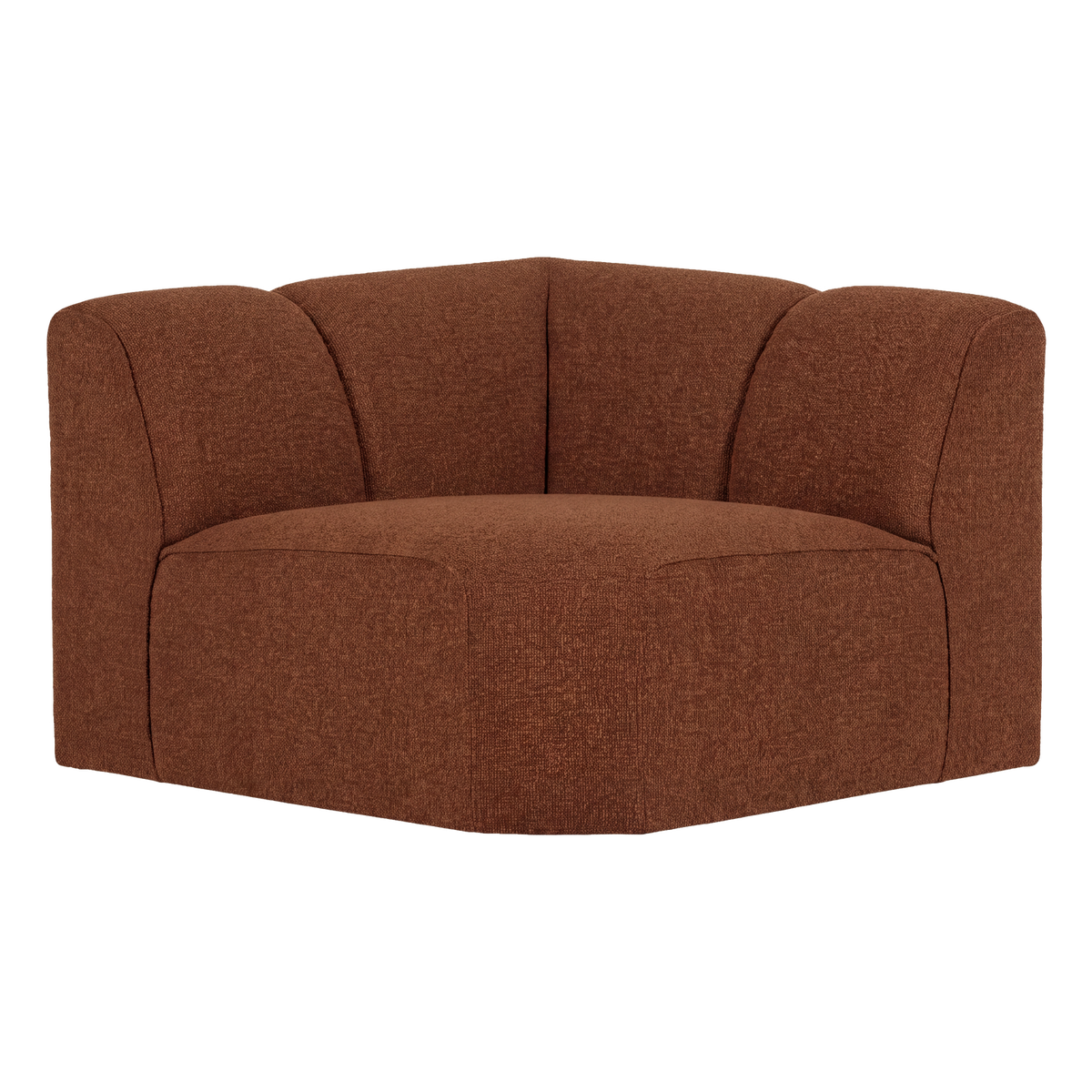 MOJO ECKELEMENT RECHT BOUCLE ROSTBRAUN MELANGE [fsc]