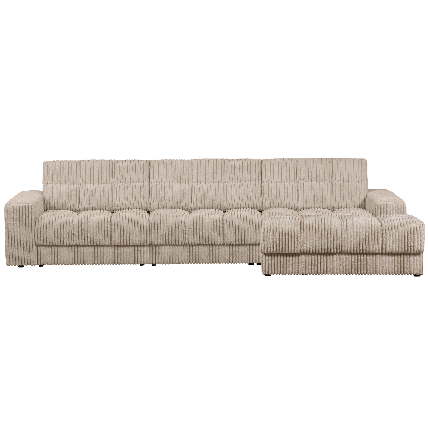 SECOND DATE CHAISE LONGUE RECHTS RIBCORD TRAVERTIN