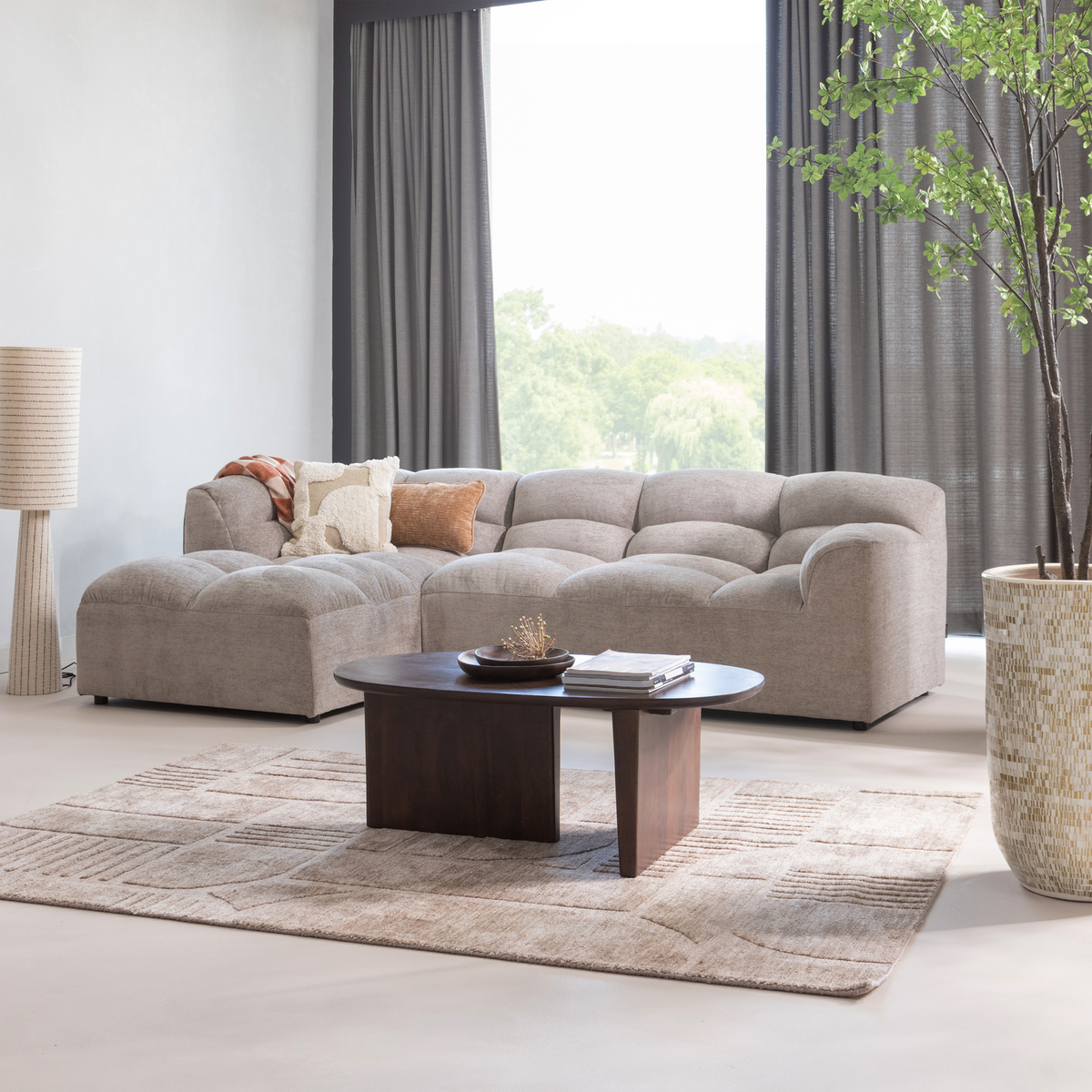 SEAM COUCHTISCH MANGO HOLZ DUNKELBRAUN