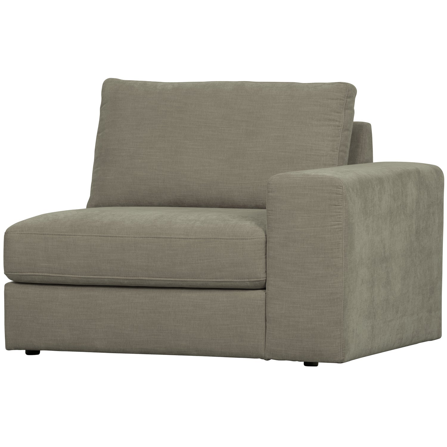 FAMILY 1-SEAT ELEMENT ARM RECHTS GEWEBTER STOF WARMGRAU