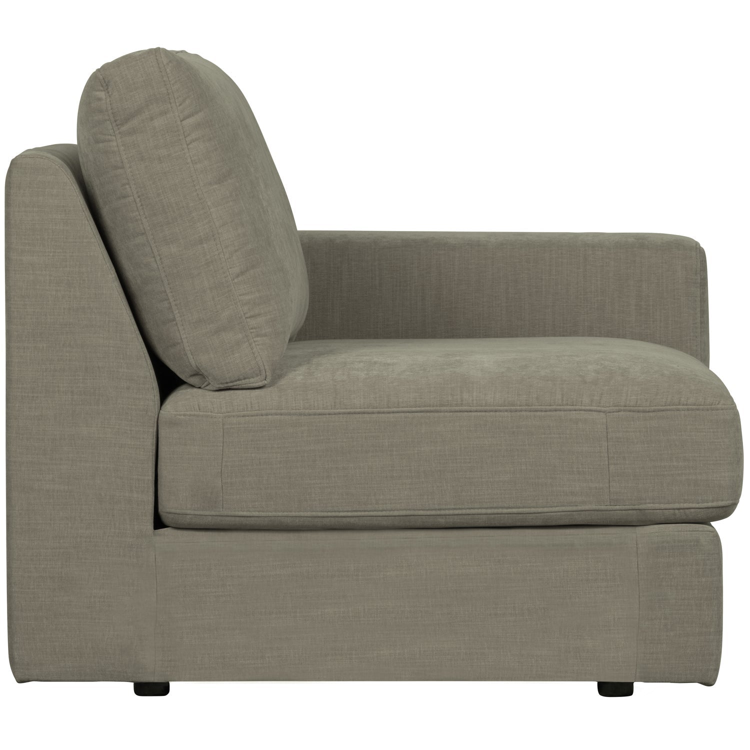 FAMILY 1-SEAT ELEMENT ARM RECHTS GEWEBTER STOF WARMGRAU