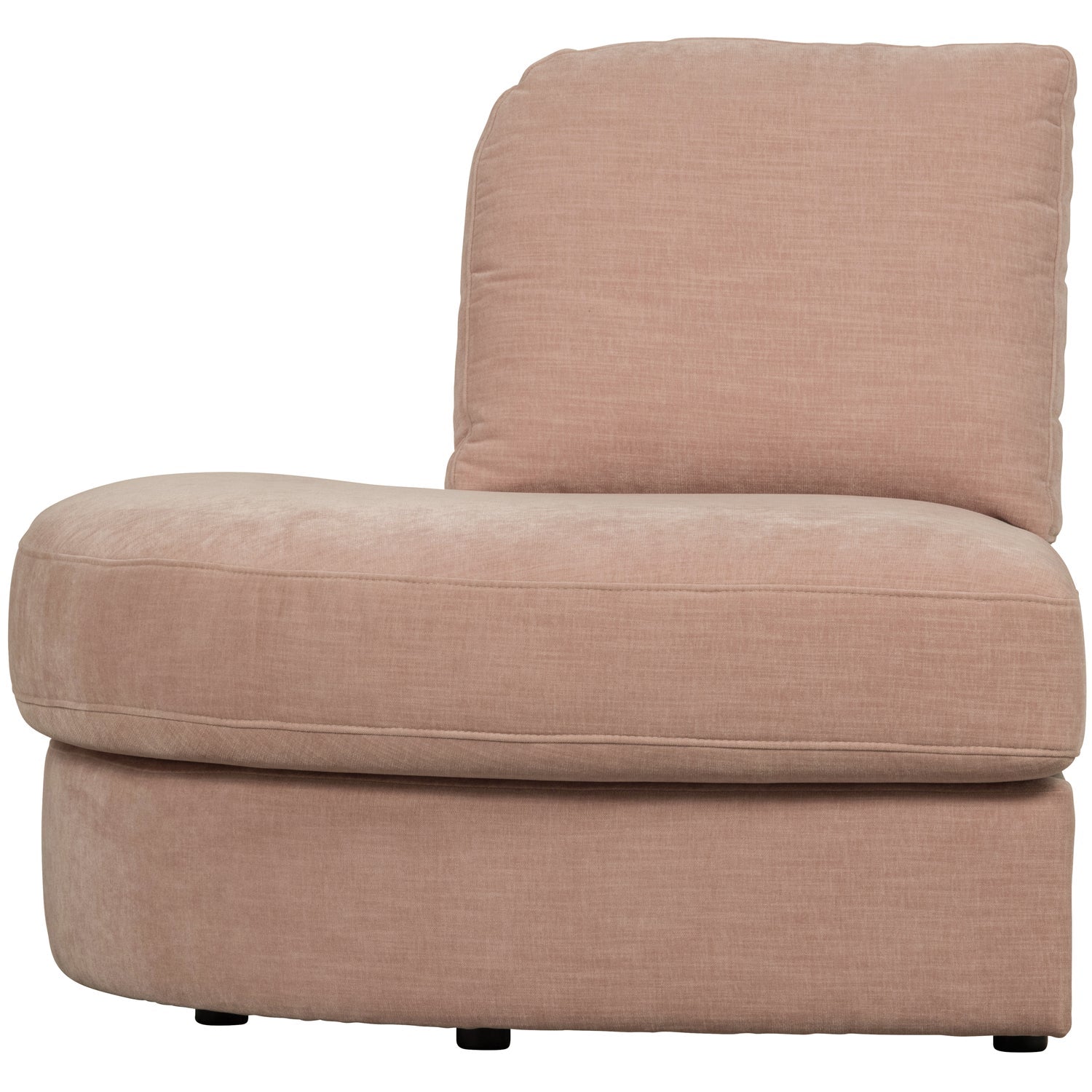 FAMILY 1-SEAT ELEMENT RUNDE ECKE LINKS GEWEBTER STOF ROSA