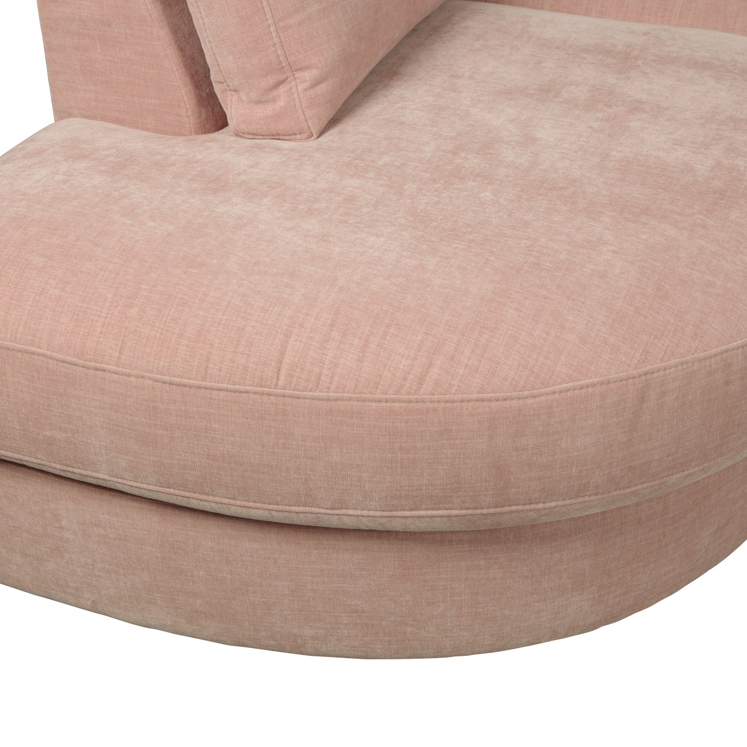 FAMILY 1-SEAT ELEMENT RUNDE ECKE LINKS GEWEBTER STOF ROSA