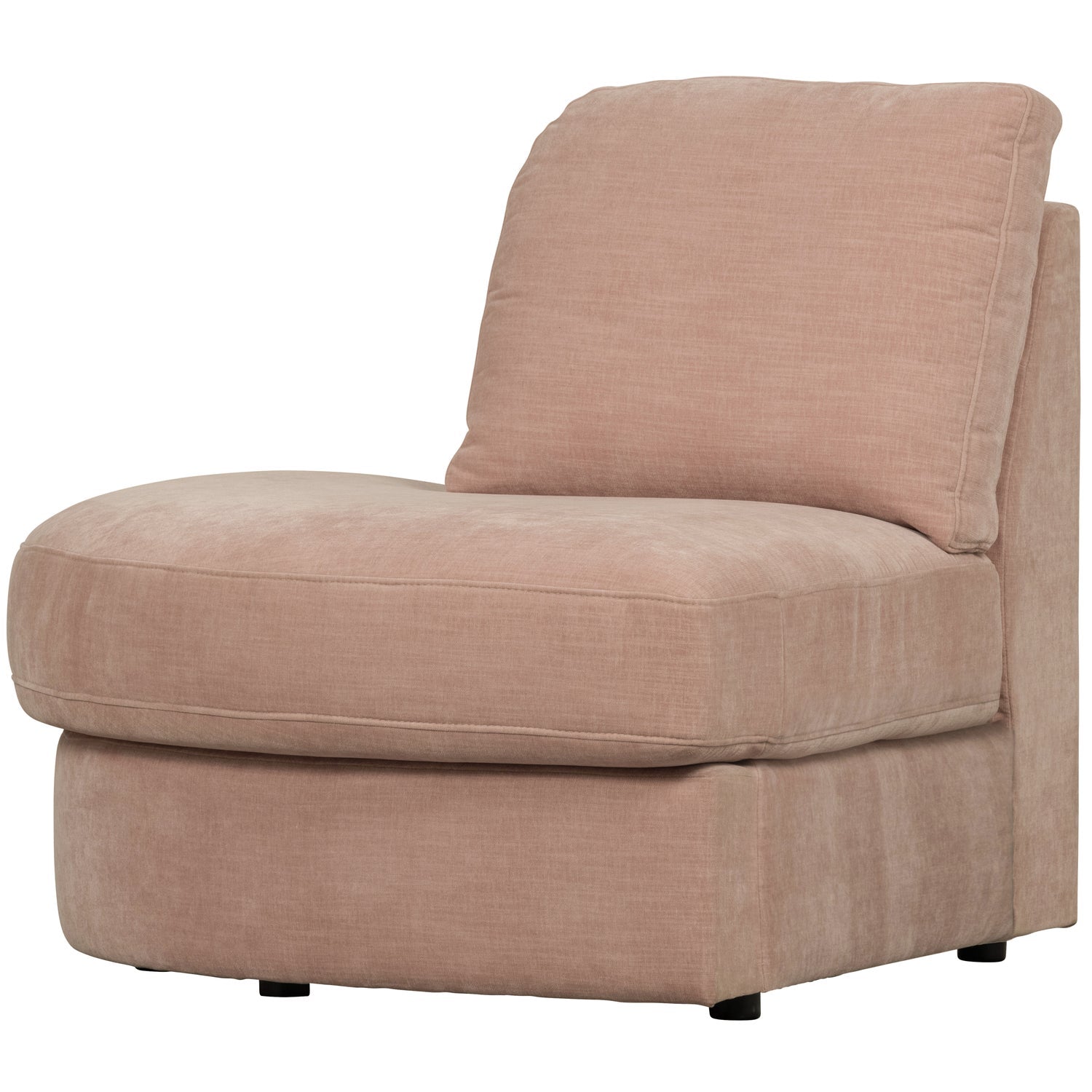 FAMILY 1-SEAT ELEMENT RUNDE ECKE LINKS GEWEBTER STOF ROSA