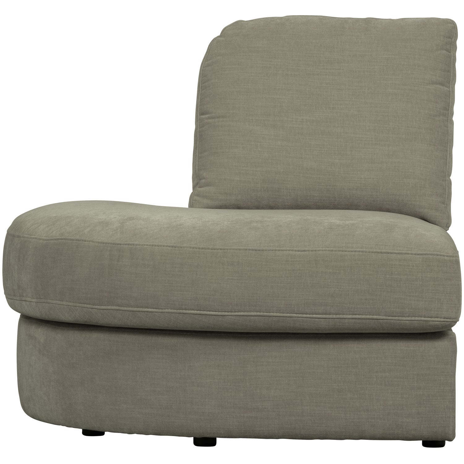 FAMILY 1-SEAT ELEMENT RUNDE ECKELINKS GEWEBTERSTOF WARM GREY
