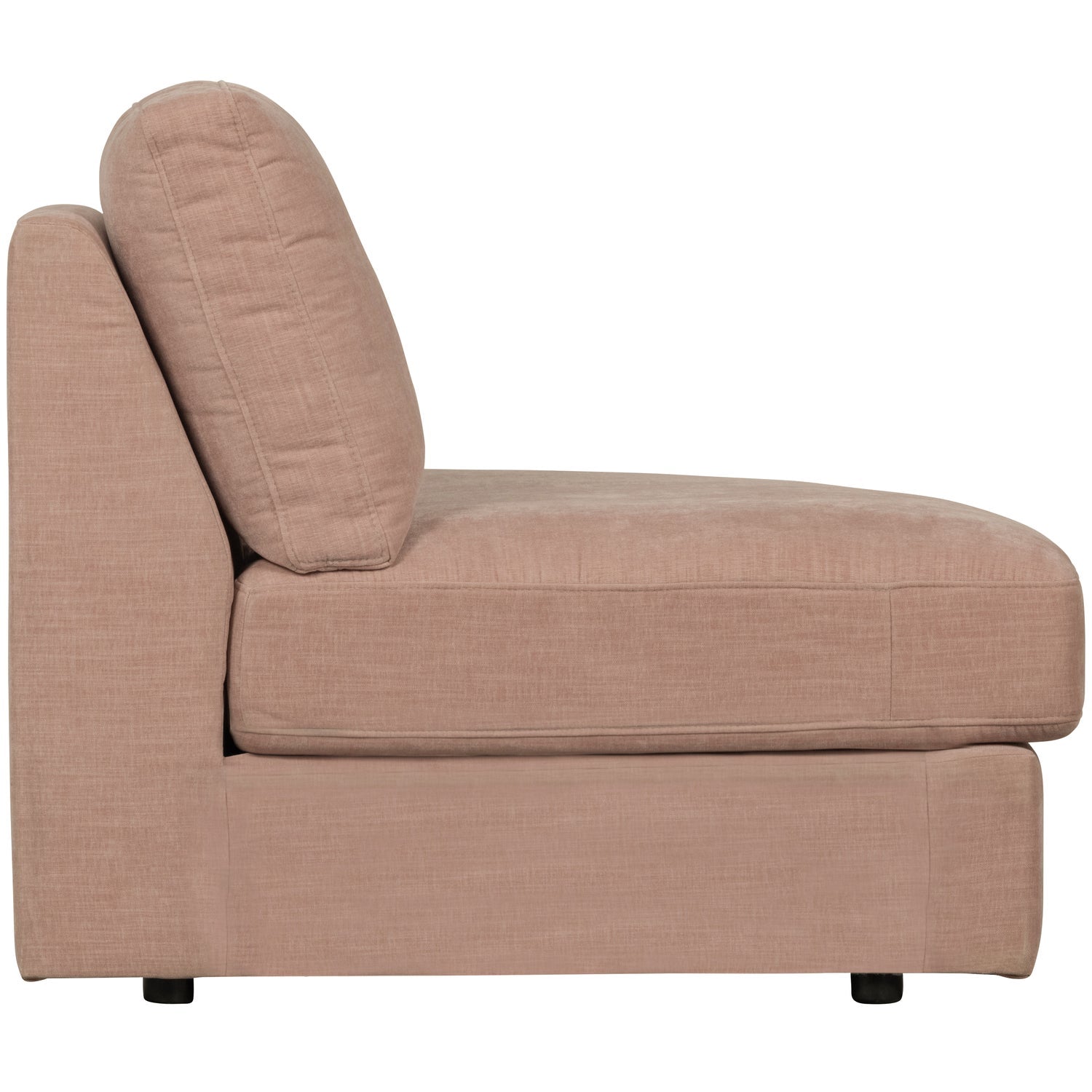 FAMILY 1-SEAT ELEMENT RUNDE ECKE RECHTS GEWEBTER STOF ROSA