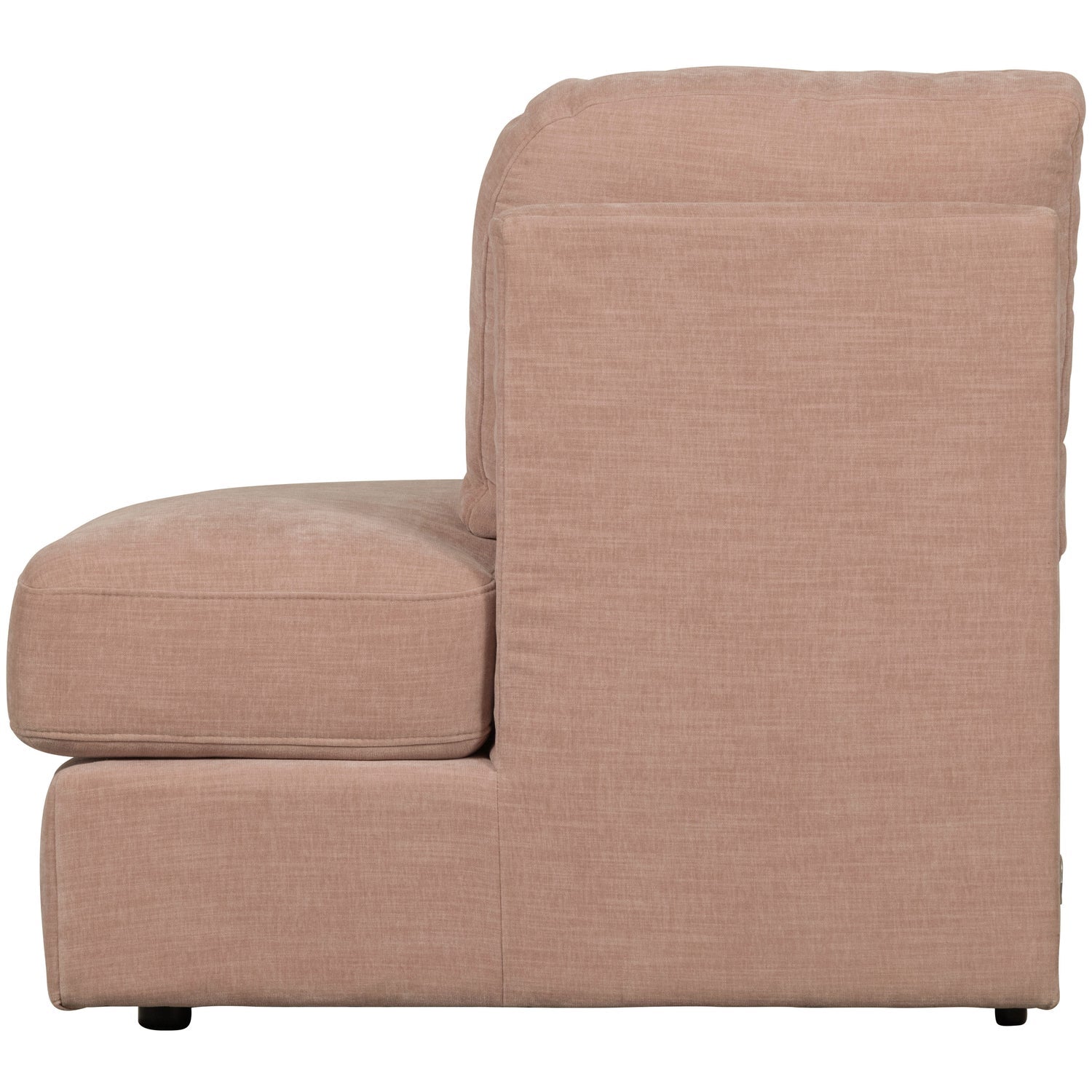 FAMILY 1-SEAT ELEMENT RUNDE ECKE RECHTS GEWEBTER STOF ROSA