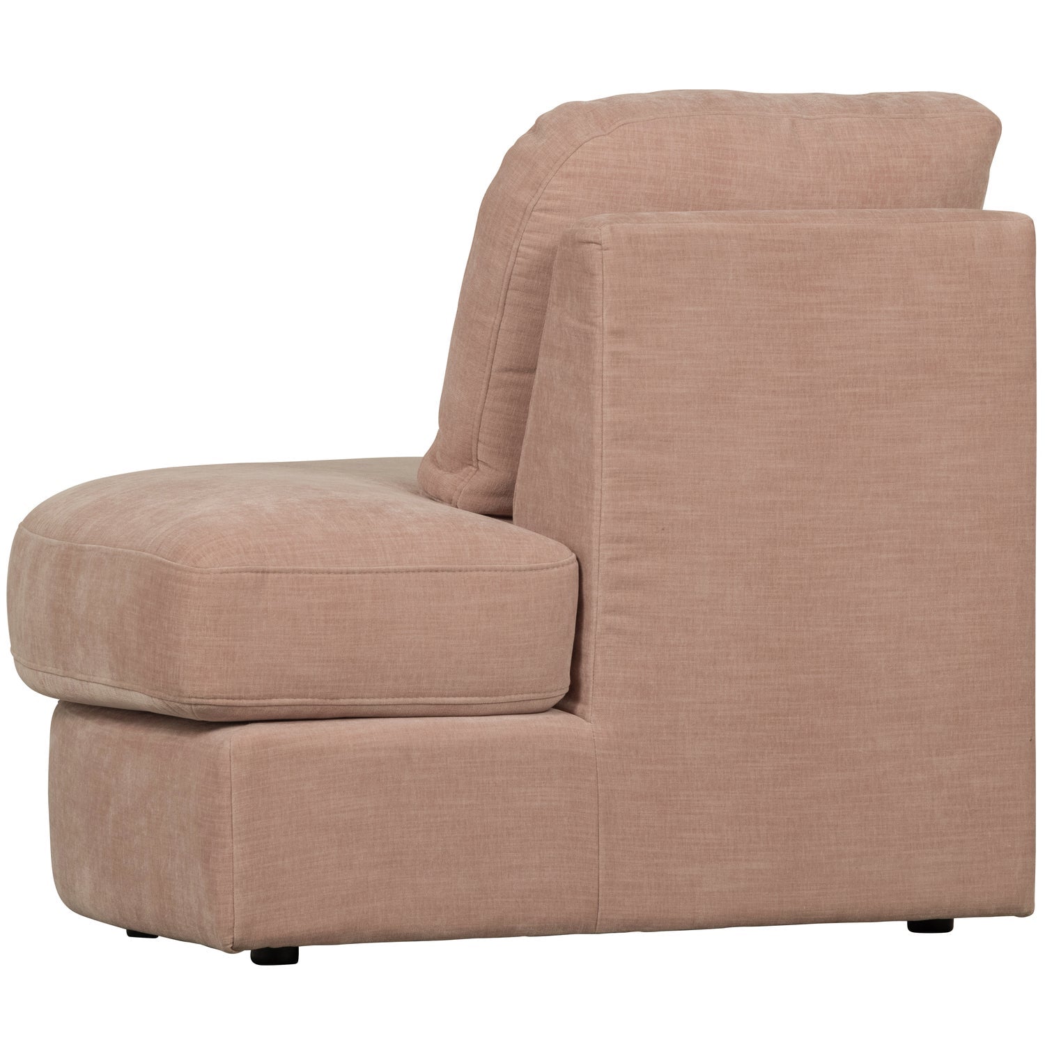 FAMILY 1-SEAT ELEMENT RUNDE ECKE RECHTS GEWEBTER STOF ROSA