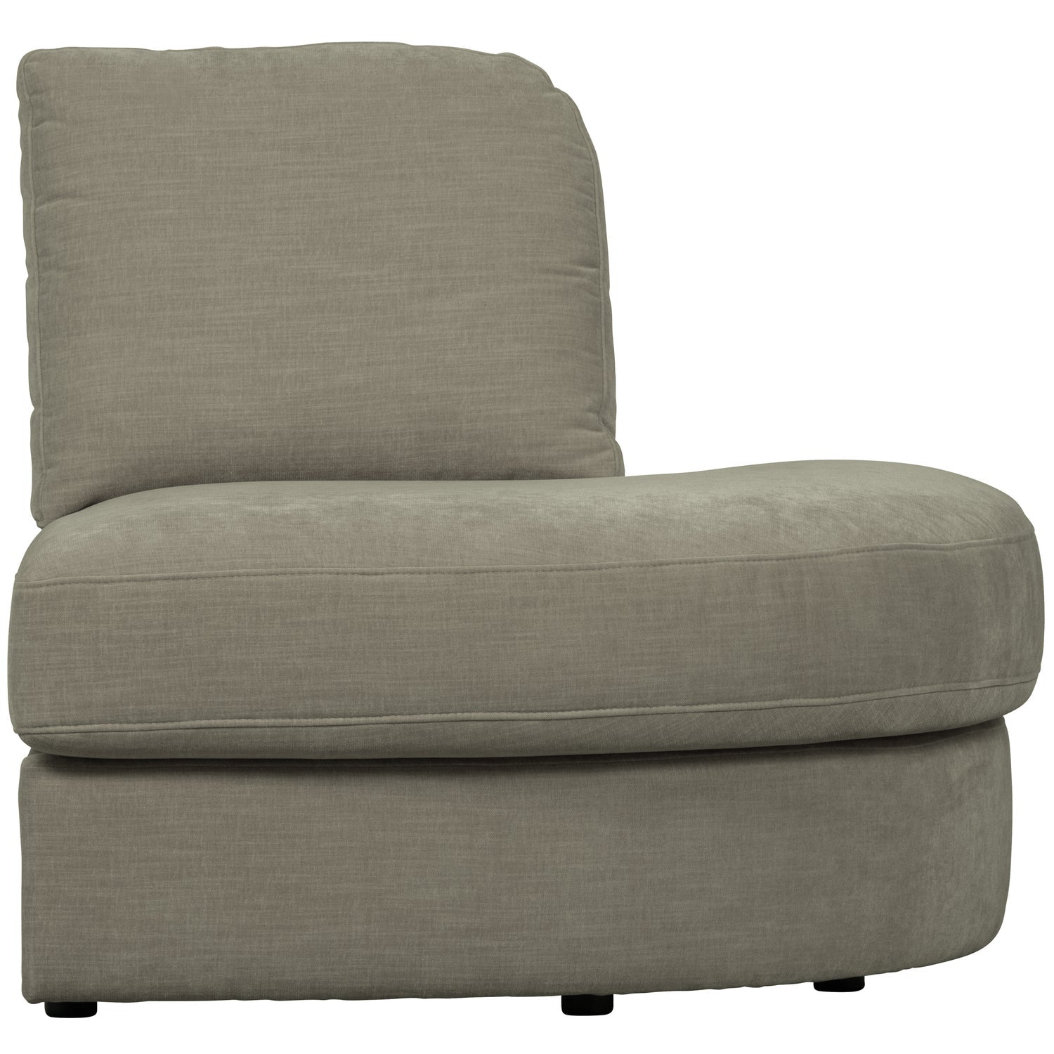 FAMILY 1-SEAT ELEMENT RUNDE ECKERECHTS GEWEBTERSTOF WARMGRAU