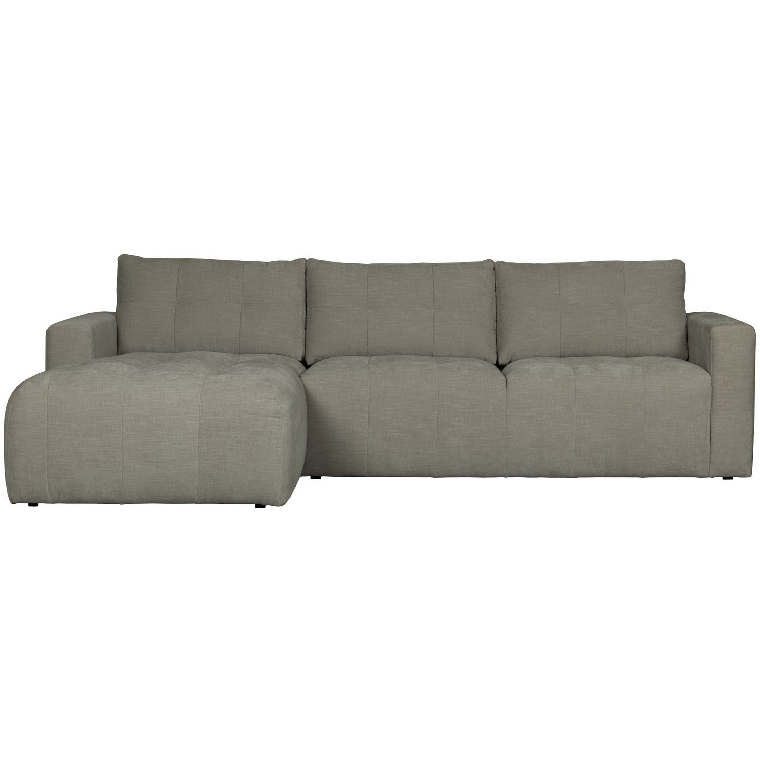 BAR CHAISE LONGUE GEWEBTER STOF LINKS WARMGRAU