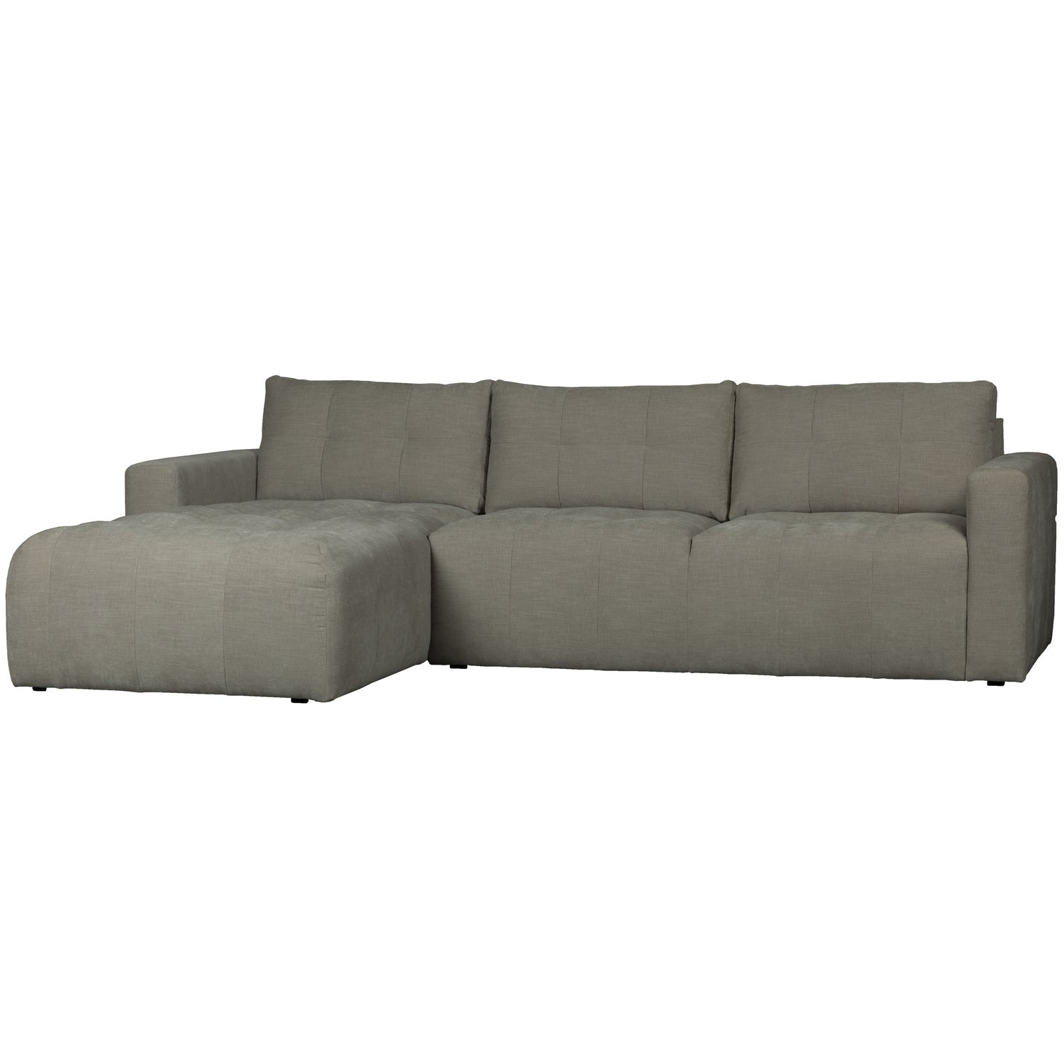 BAR CHAISE LONGUE GEWEBTER STOF LINKS WARMGRAU
