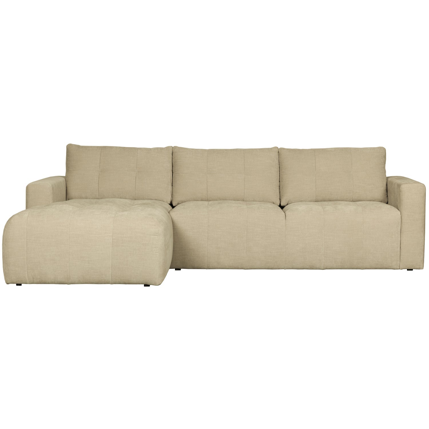 BAR CHAISE LONGUE GEWEBTER STOF LINKS SAND