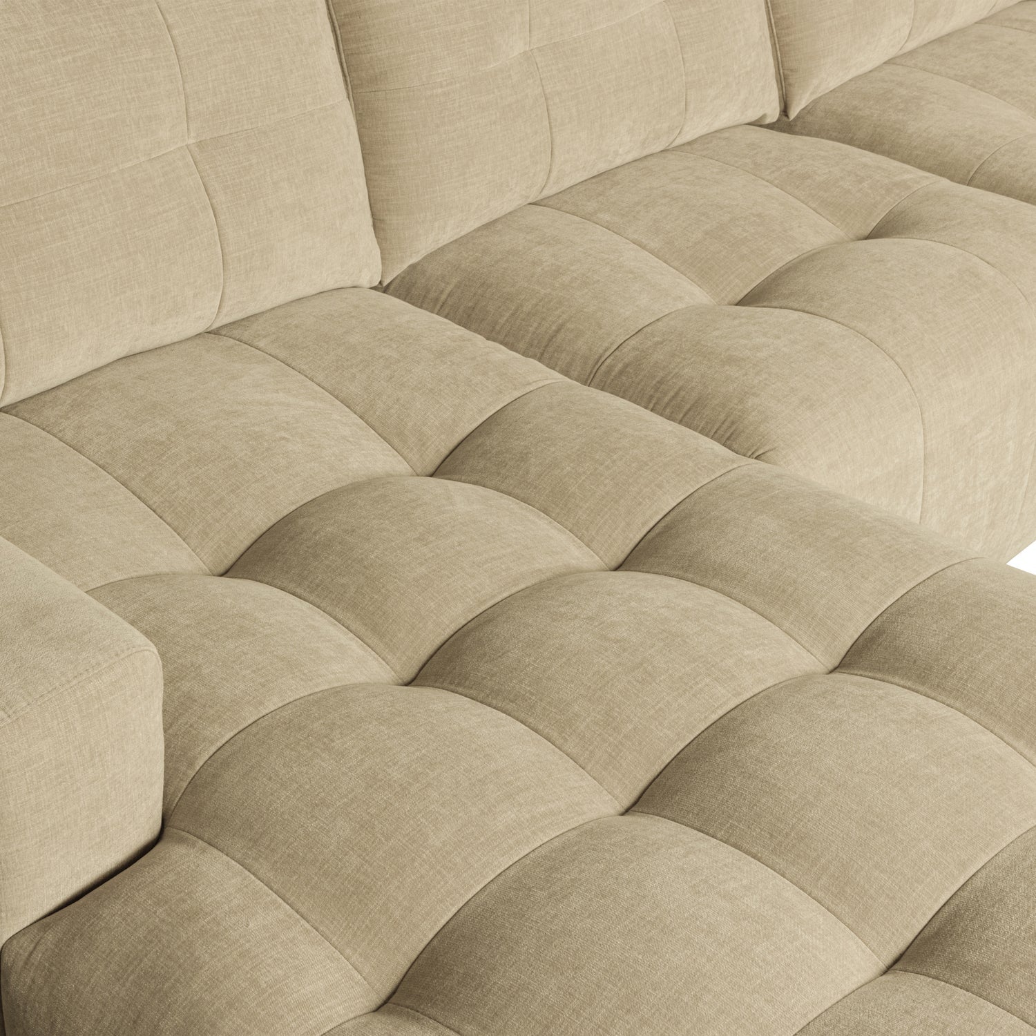 BAR CHAISE LONGUE GEWEBTER STOF LINKS SAND