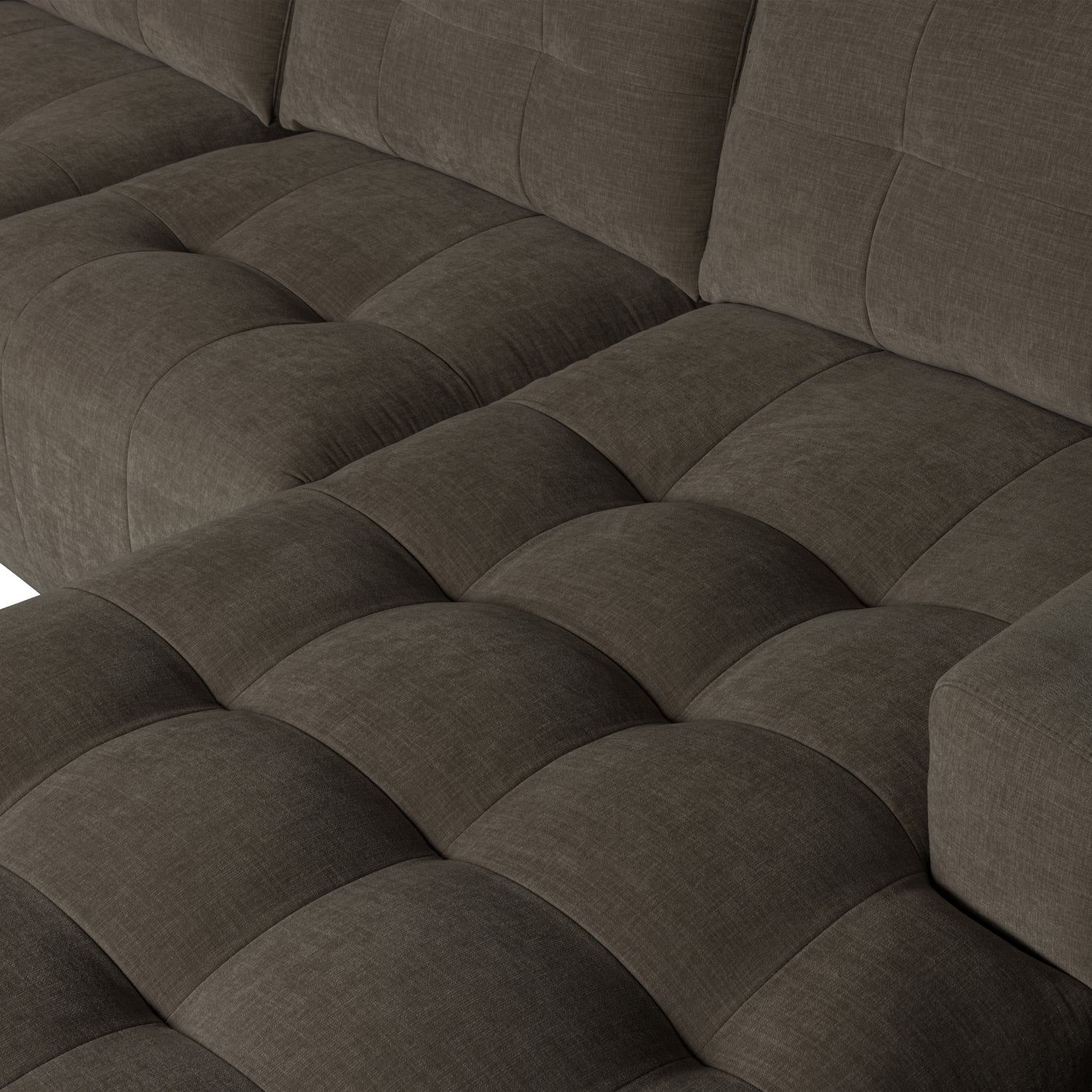 BAR CHAISE LONGUE GEWEBTER STOF RECHTS ANTHRAZIT