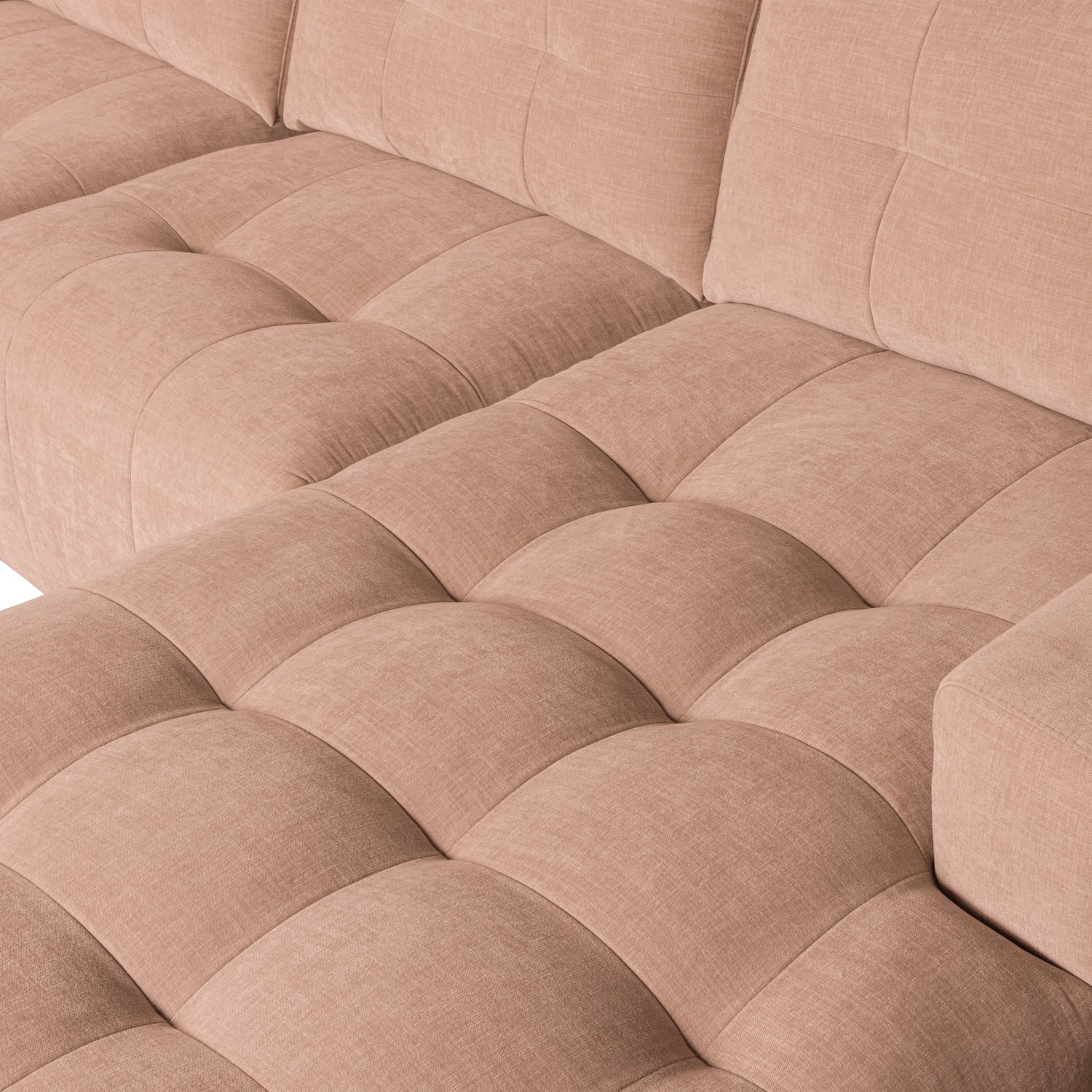 BAR CHAISE LONGUE GEWEBTER STOF RECHTS ROSA