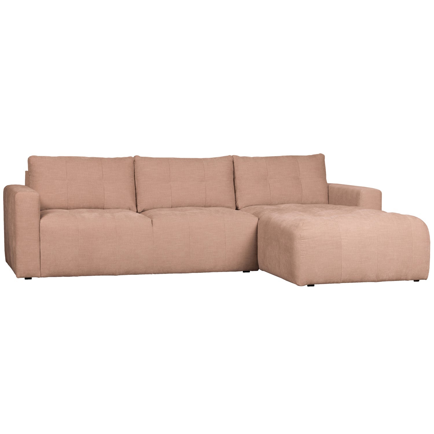 BAR CHAISE LONGUE GEWEBTER STOF RECHTS ROSA