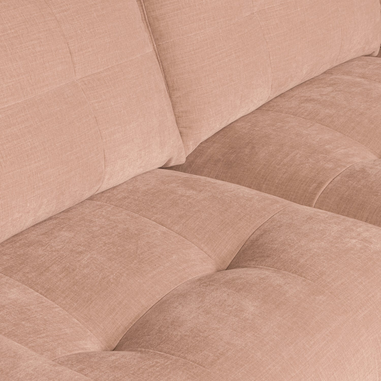 BAR CHAISE LONGUE GEWEBTER STOF RECHTS ROSA