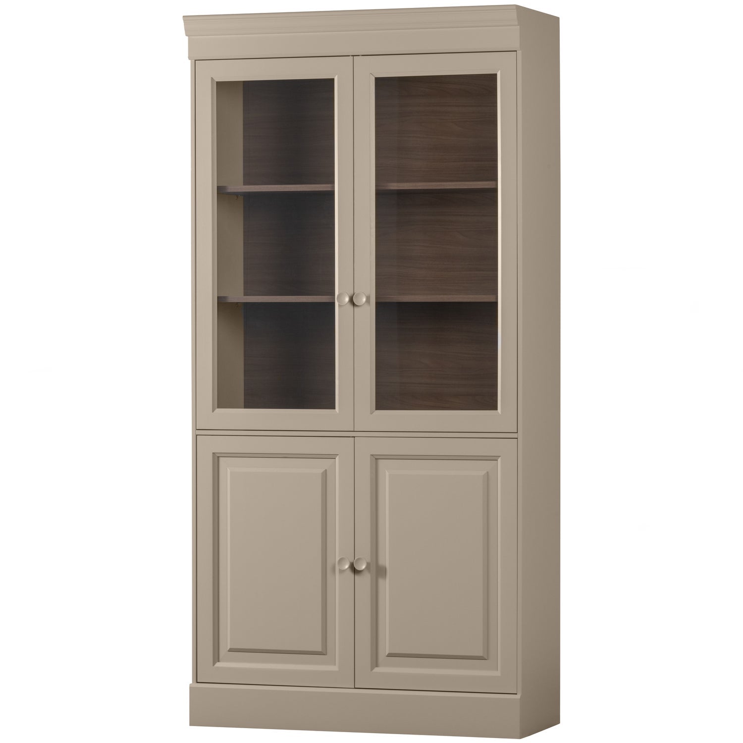 CHOW 4-DRS VITRINE SCHRANK KIEFER DAKARGRAU [fsc]