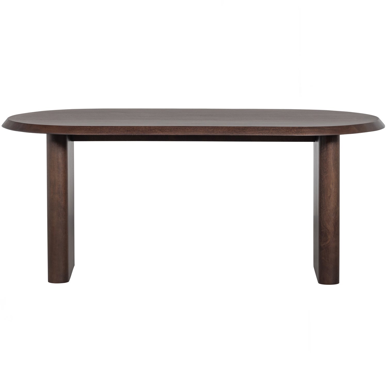 ELLIPS ESSTISCH MANGO HOLZ NUSSBAUM 90x180CM