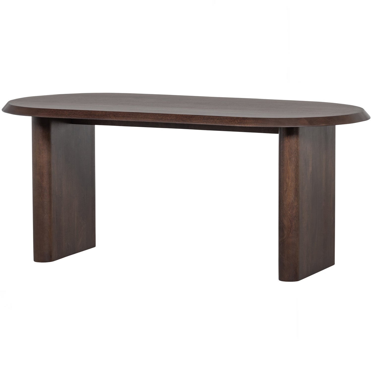 ELLIPS ESSTISCH MANGO HOLZ NUSSBAUM 90x180CM