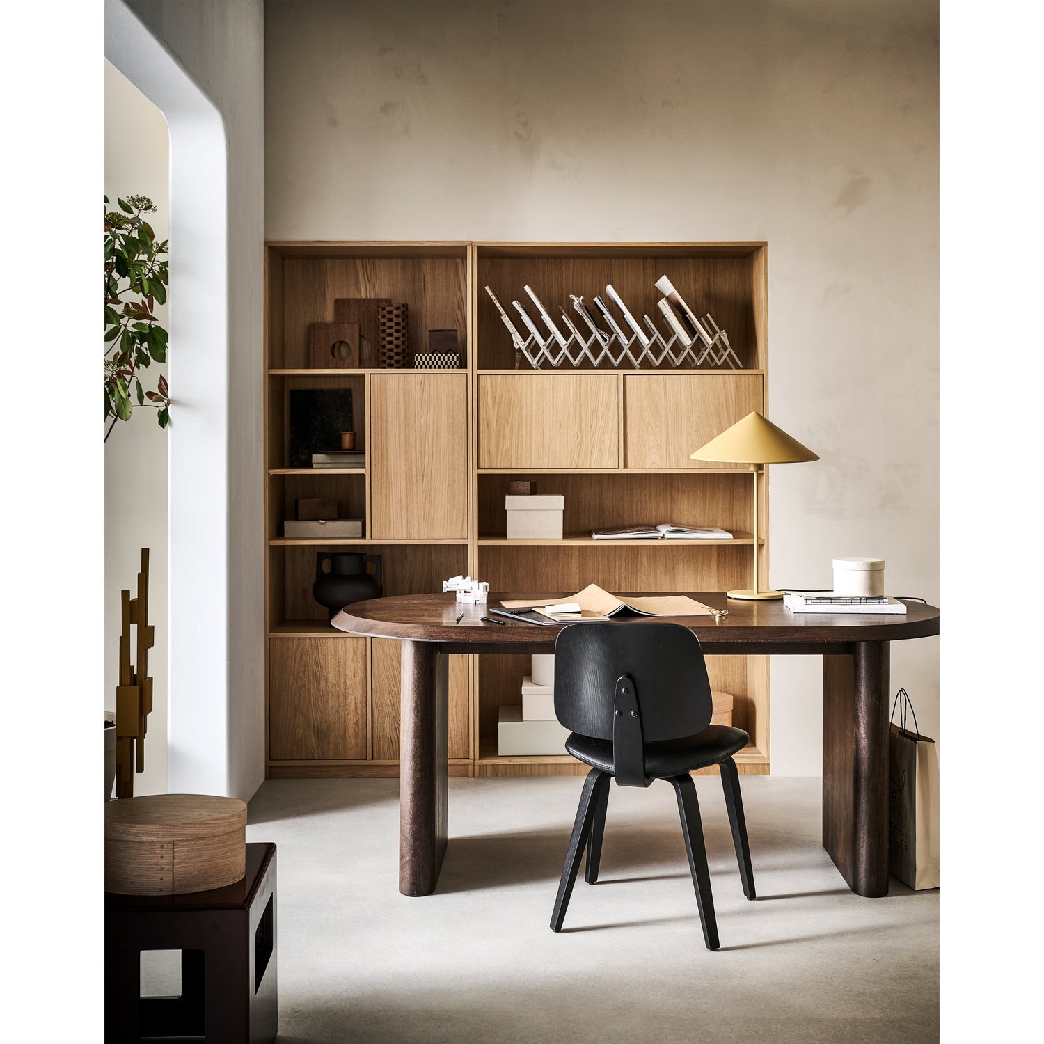 ELLIPS ESSTISCH MANGO HOLZ NUSSBAUM 90x180CM