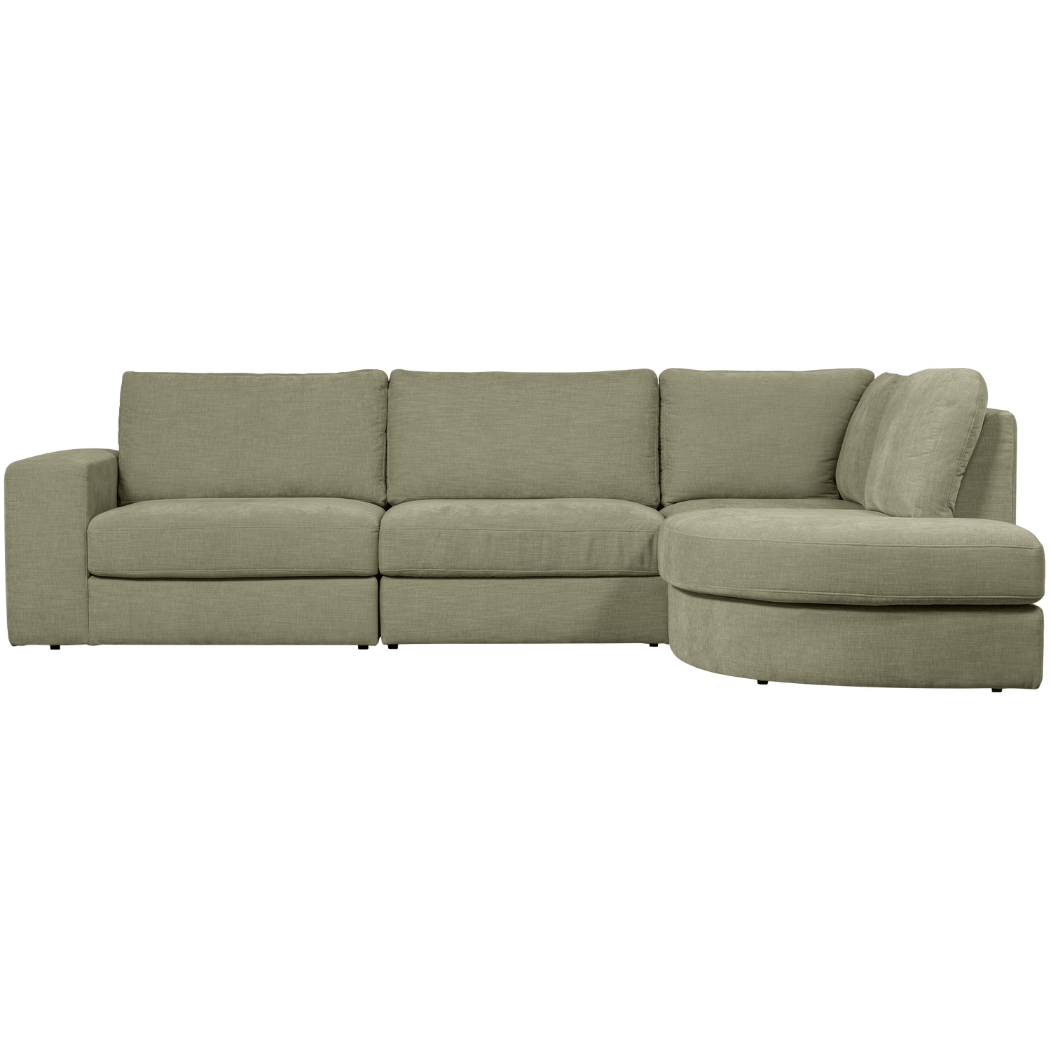 FAMILY ECKSOFA RUNDUNG RECHTS GRUN