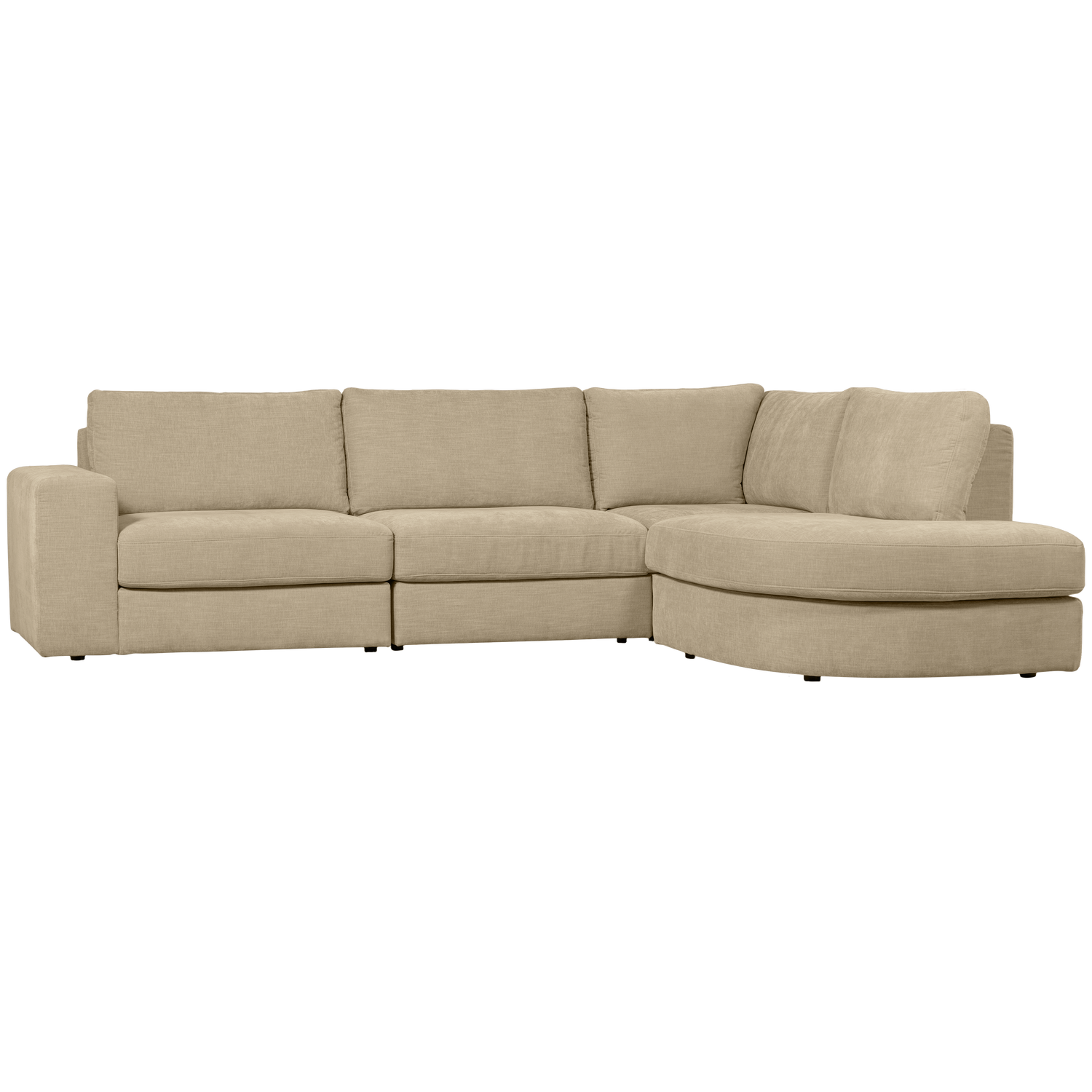 FAMILY ECKSOFA RUNDUNG RECHTS SAND
