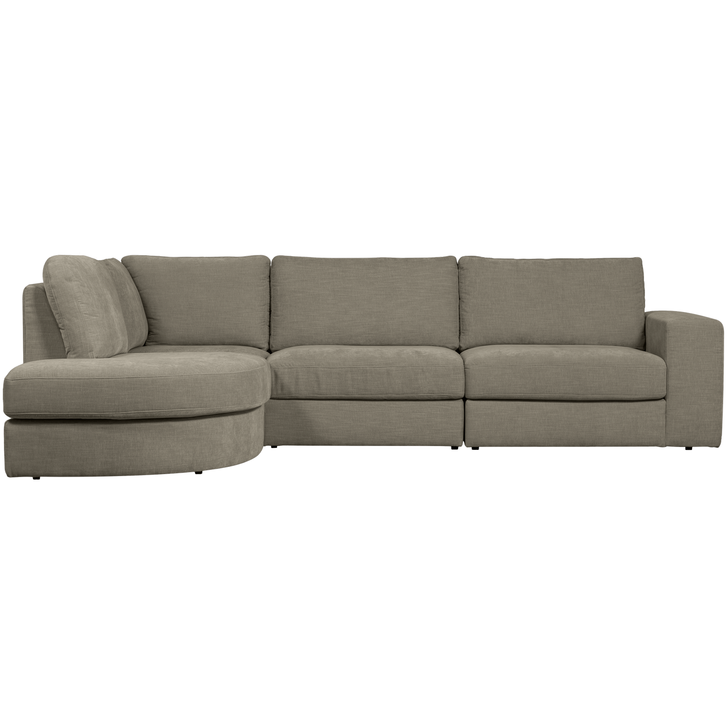 FAMILY ECKSOFA RUNDUNG LINKS WARM GRAU