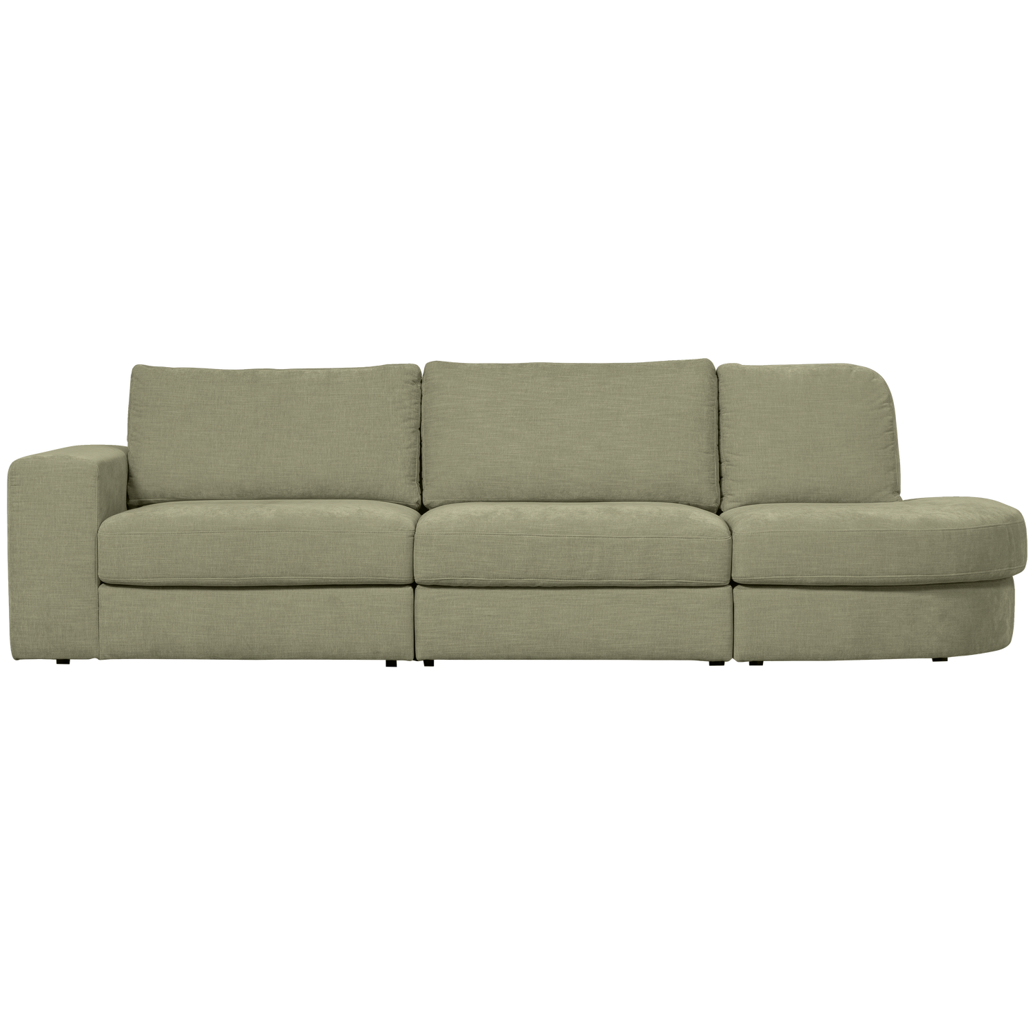 FAMILY 2,5-SITZER SOFA RUNDUNG RECHTS GRUN