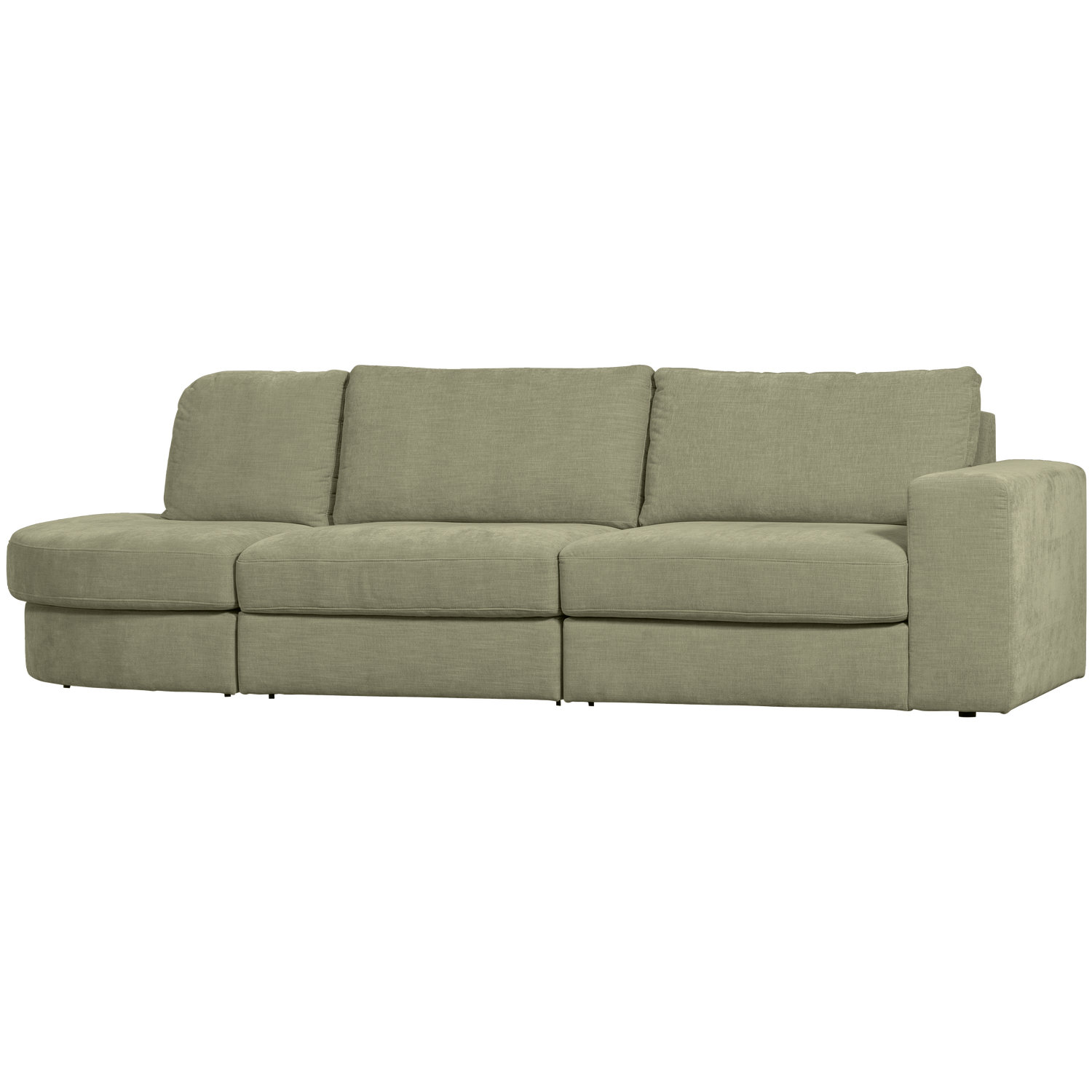 FAMILY 2,5-SITZER SOFA RUNDUNG LINKS GRUN