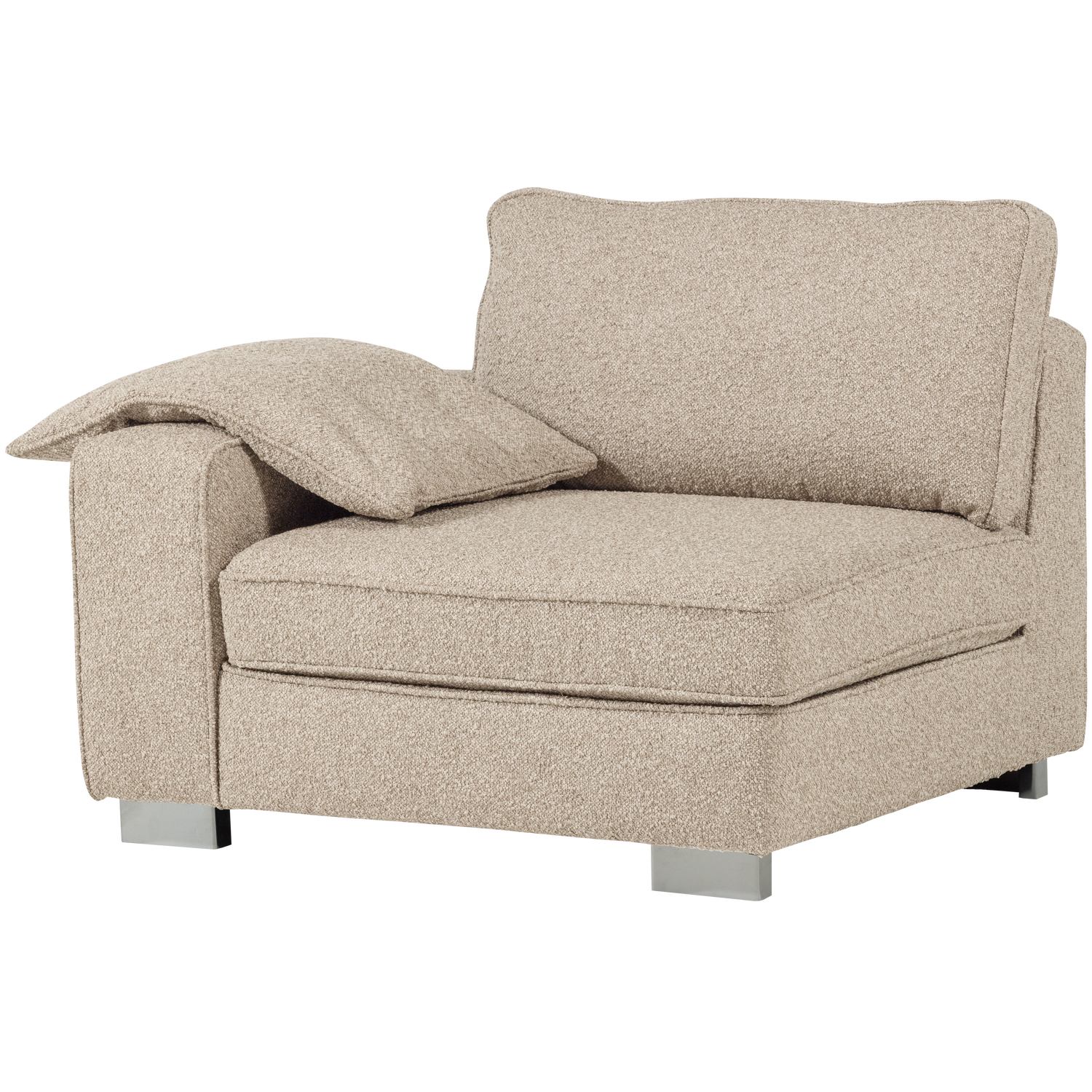 LAZY 1-SITZER ELEMENT ARM LINKS BOUCLE NATUR