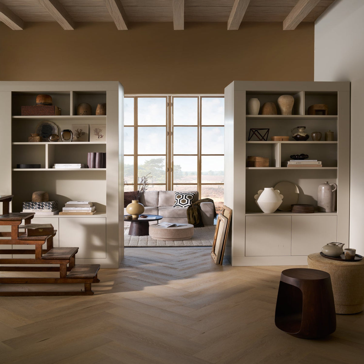 WALLCOVER WANDSCHRANK 117 CM KIEFER DUST [fsc]