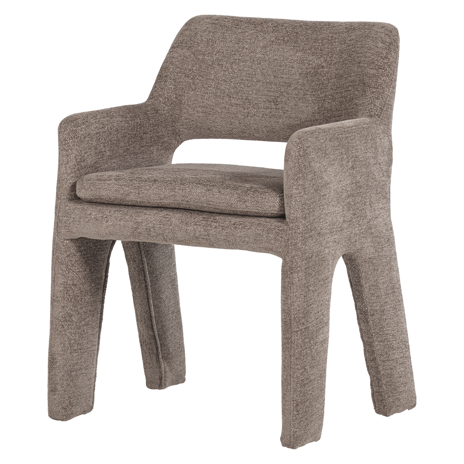 BIGFOOT ESSZIMMERSTUHL CHENILLE TAUPE [fsc]