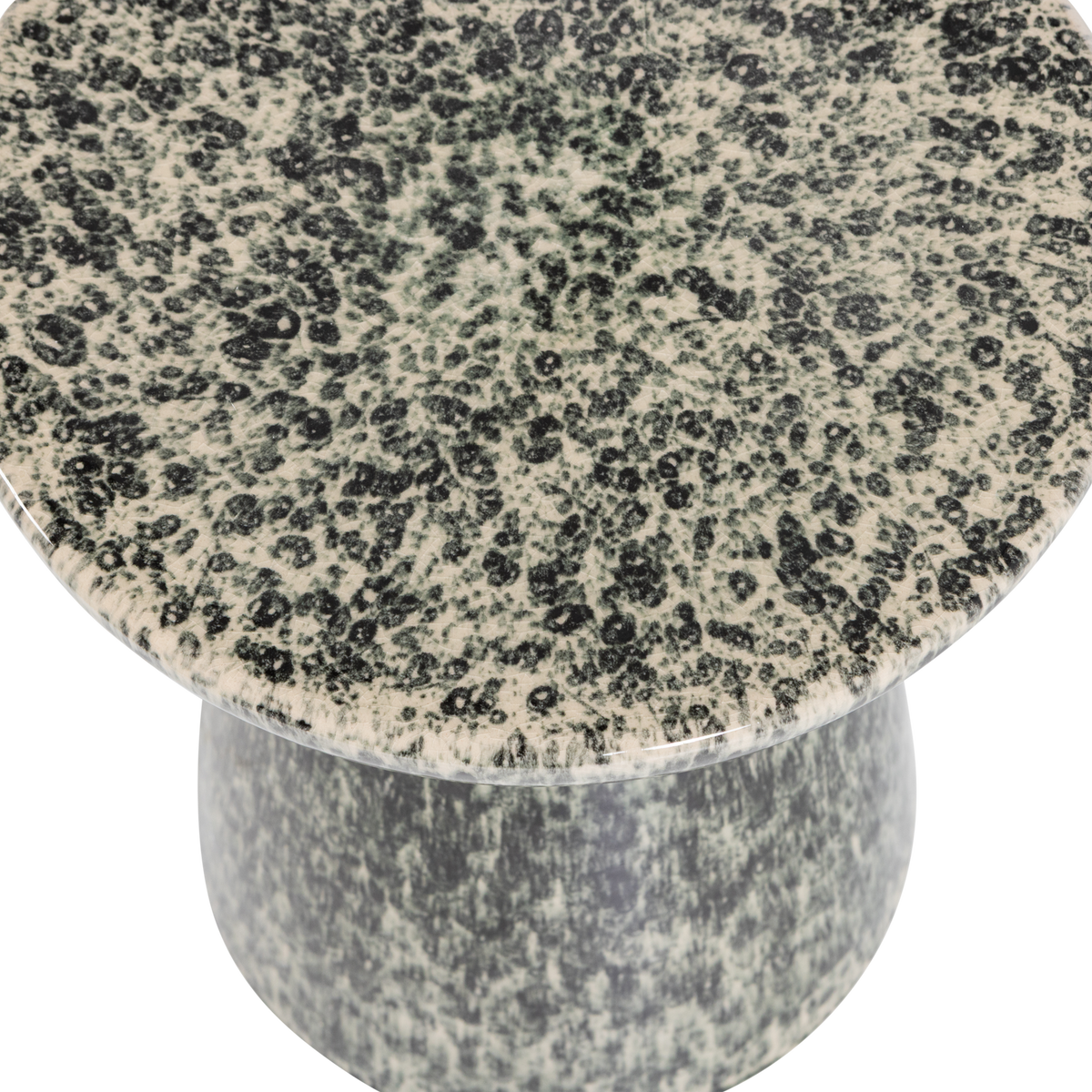FLECK BEISTELLTISCH 43XO35 CM KERAMIK DUNKELGRAU MELANGE