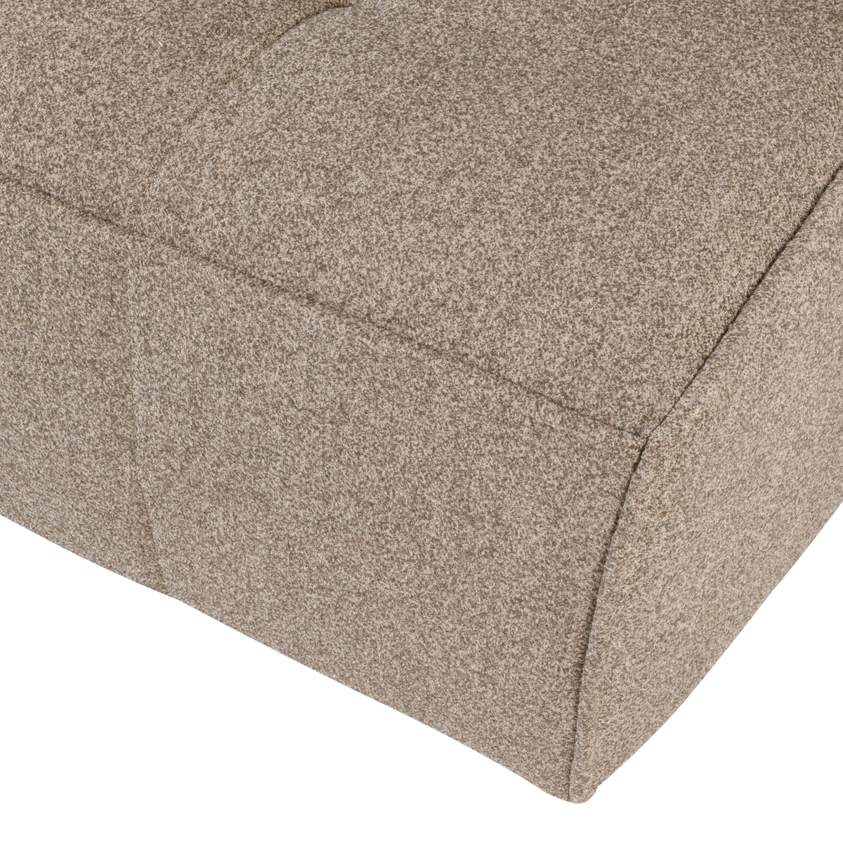 CLUSTER 3-SITZER SOFA BOUCLE KHAKI BRAUN