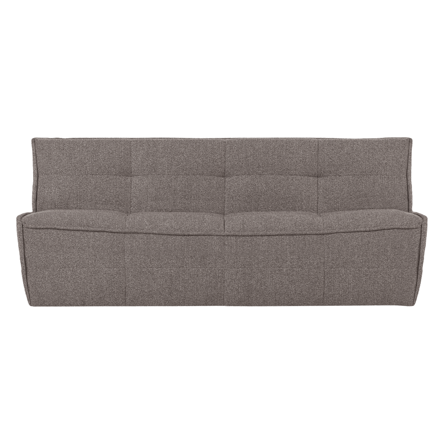 CLUSTER 3-SITZER SOFA BOUCLE MITTELBRAUN