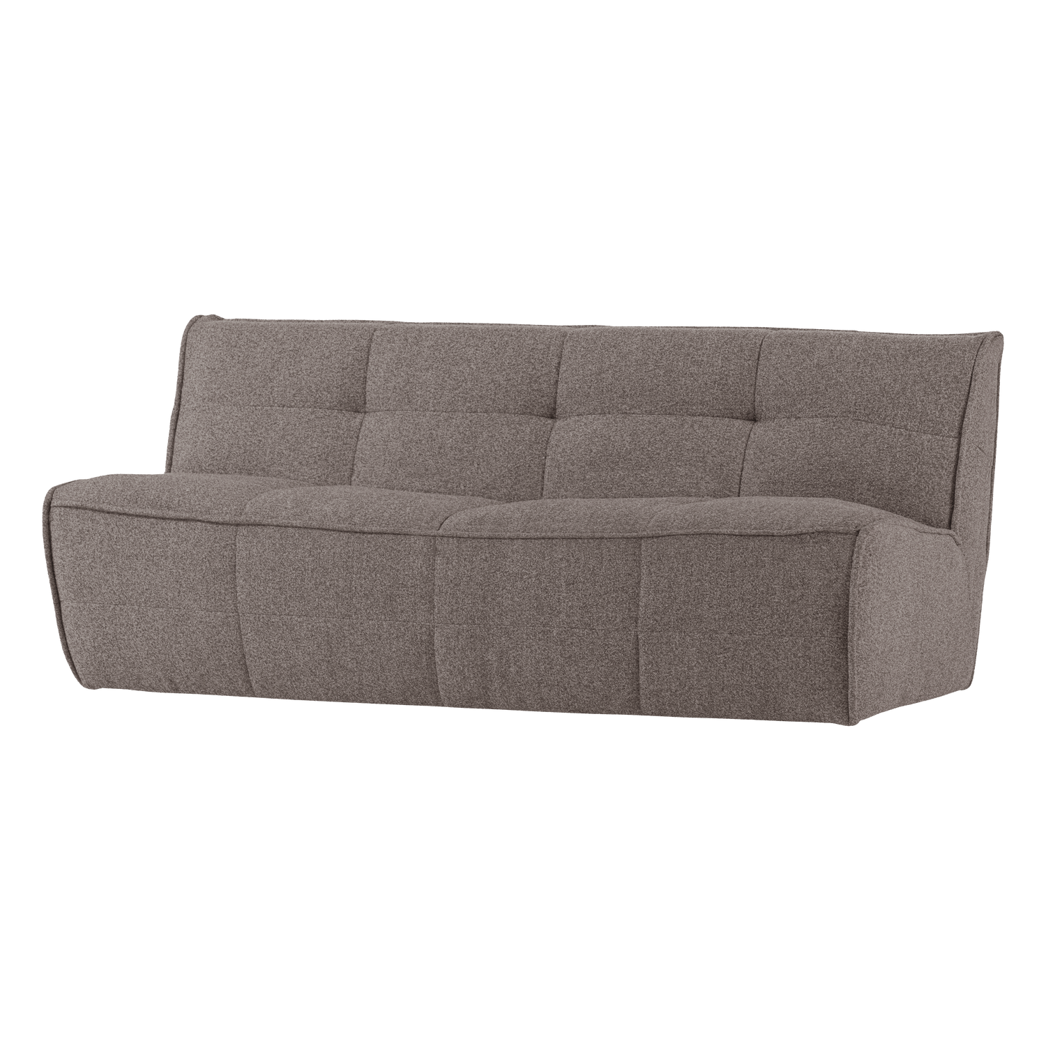 CLUSTER 3-SITZER SOFA BOUCLE MITTELBRAUN