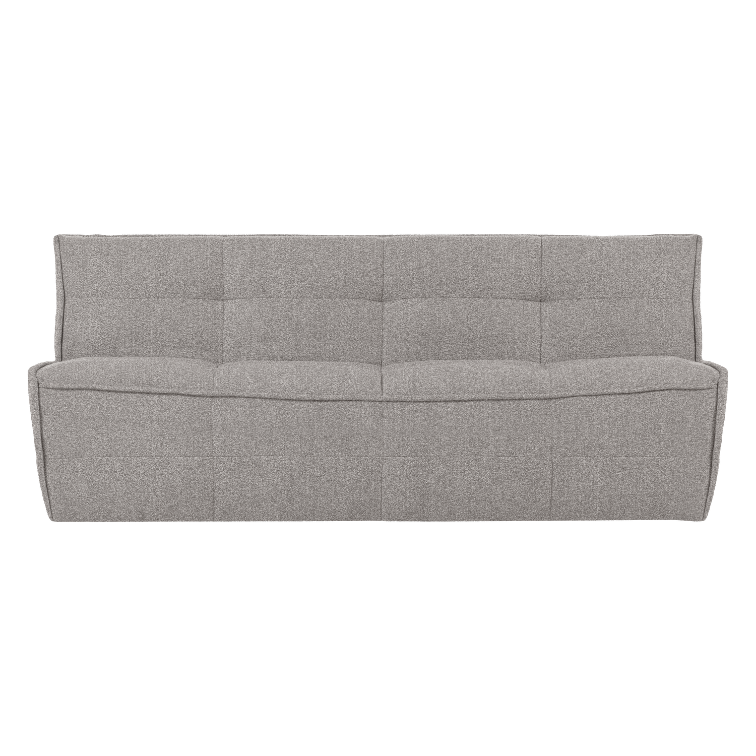 CLUSTER 3-SITZER SOFA BOUCLE WARMES GRAU