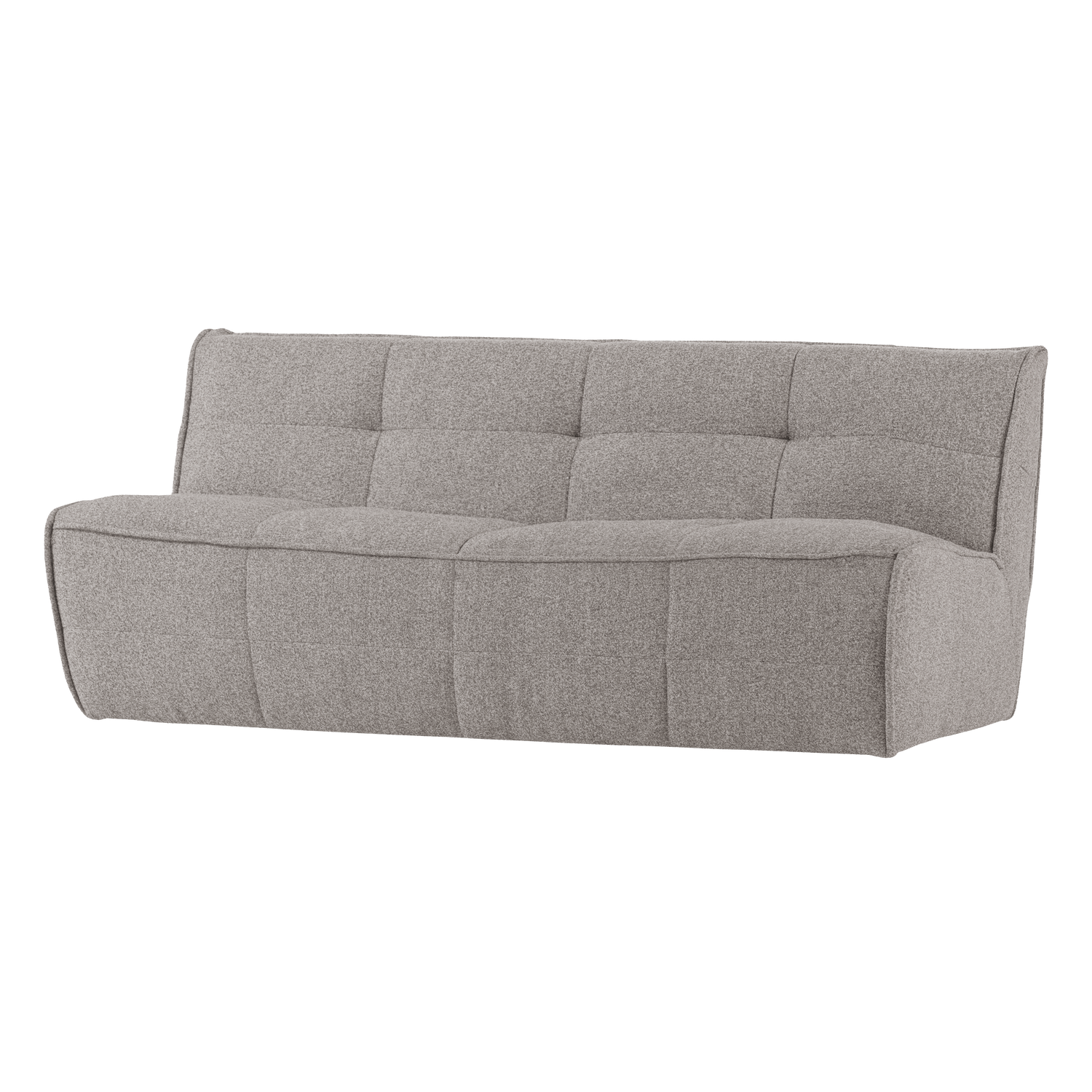 CLUSTER 3-SITZER SOFA BOUCLE WARMES GRAU
