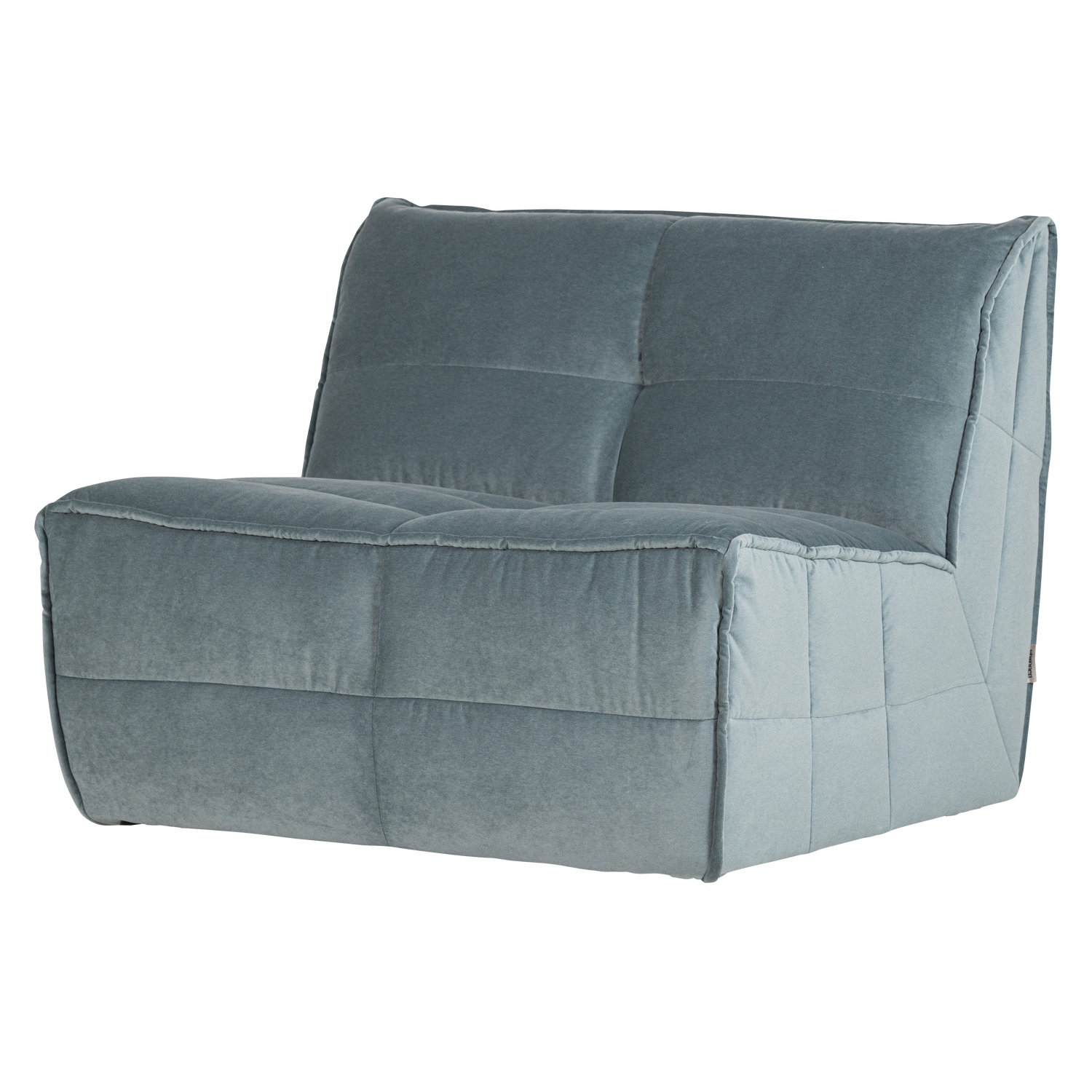 CLUSTER 1-SITZER ELEMENT SAMT TURQUOISE BLAU